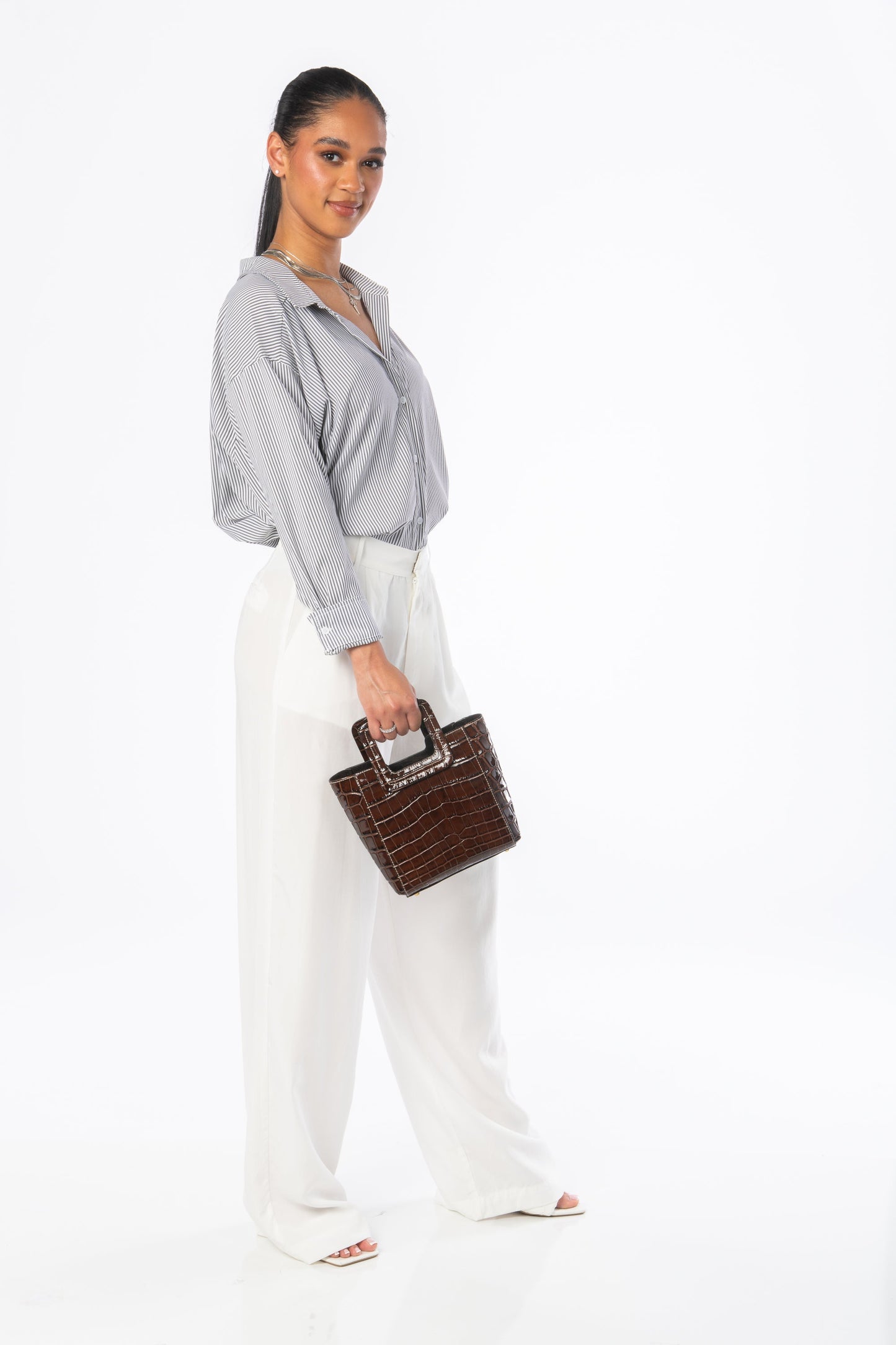Acapulco Wide Leg Trousers White Bottoms HYPEACH BOUTIQUE