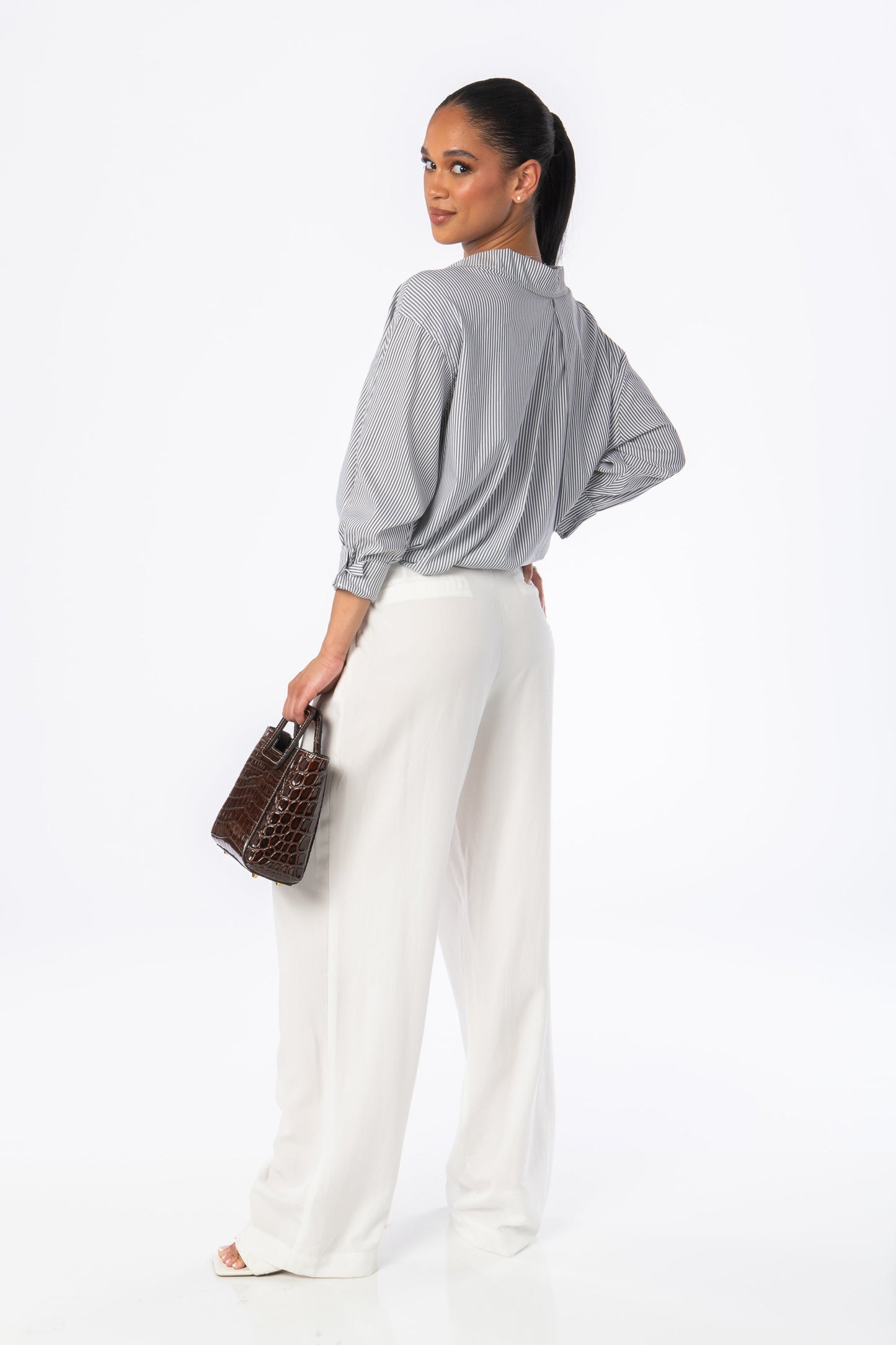 Acapulco Wide Leg Trousers White Bottoms HYPEACH BOUTIQUE