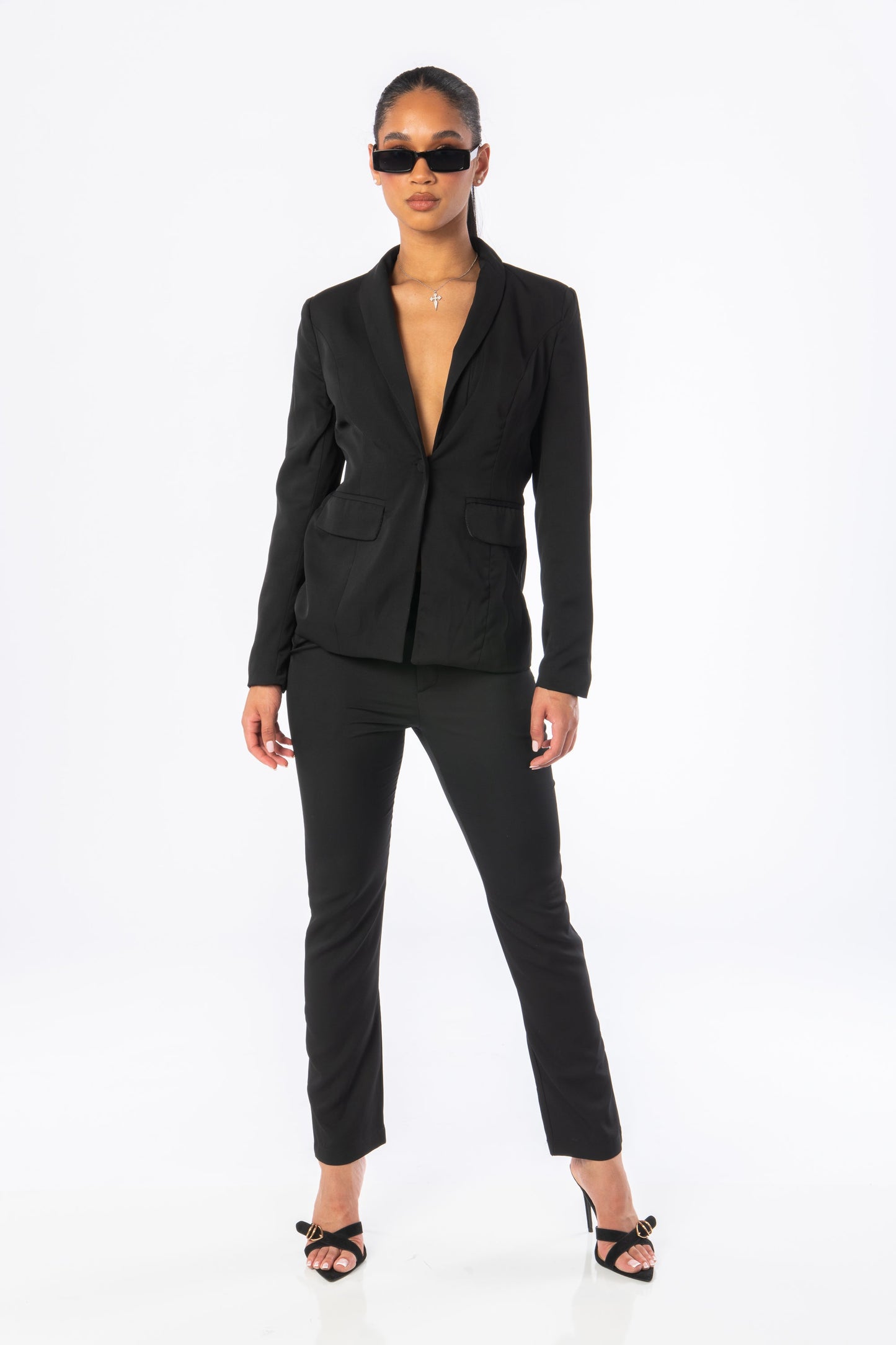 All Business Black Pants Bottoms HYPEACH BOUTIQUE