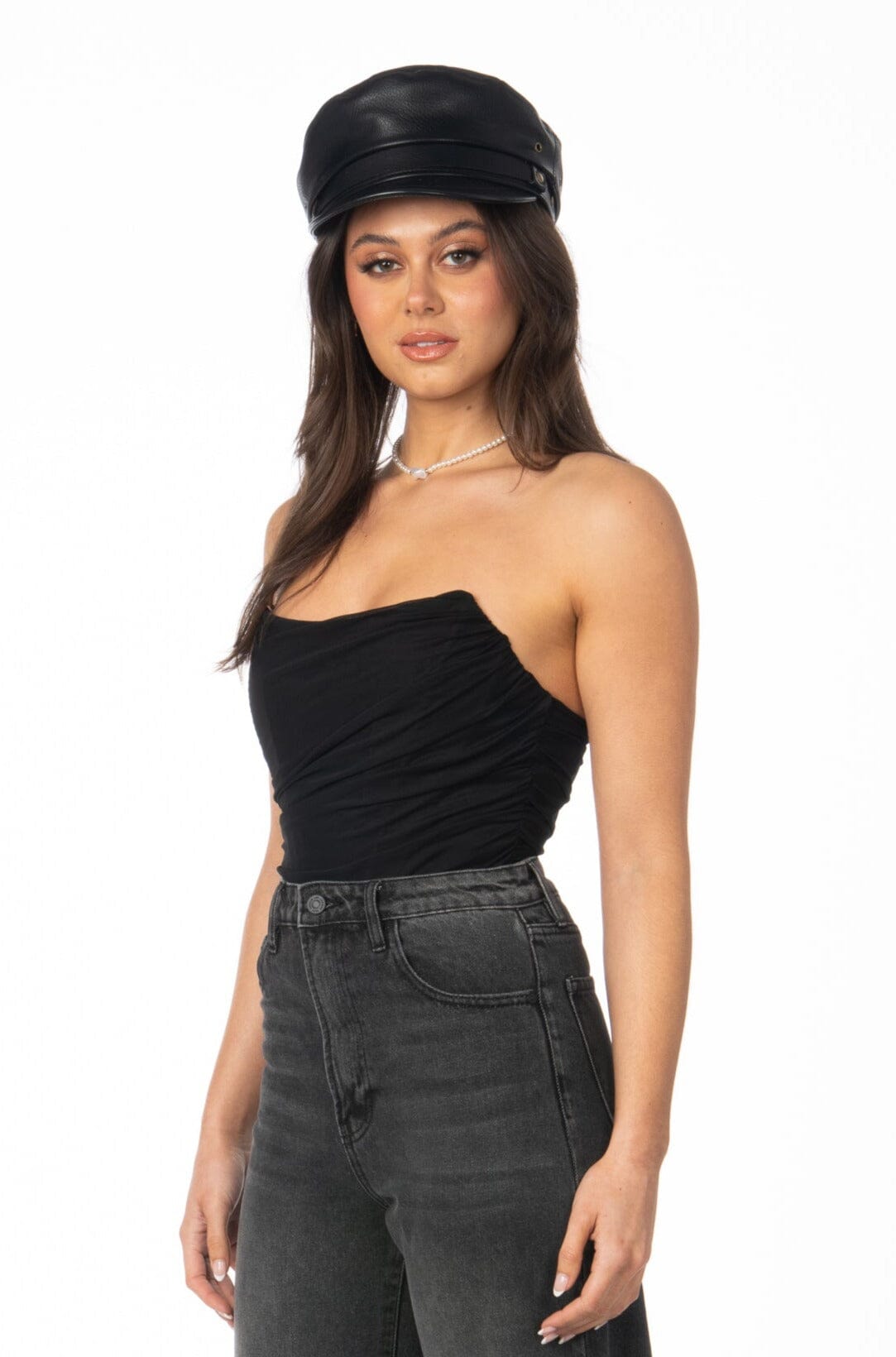 Angel Baby Corset Crop Top Black Tops HYPEACH