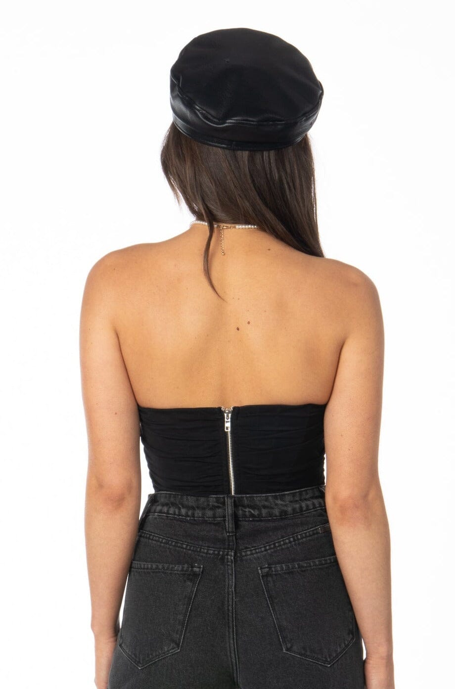 Angel Baby Corset Crop Top Black Tops HYPEACH