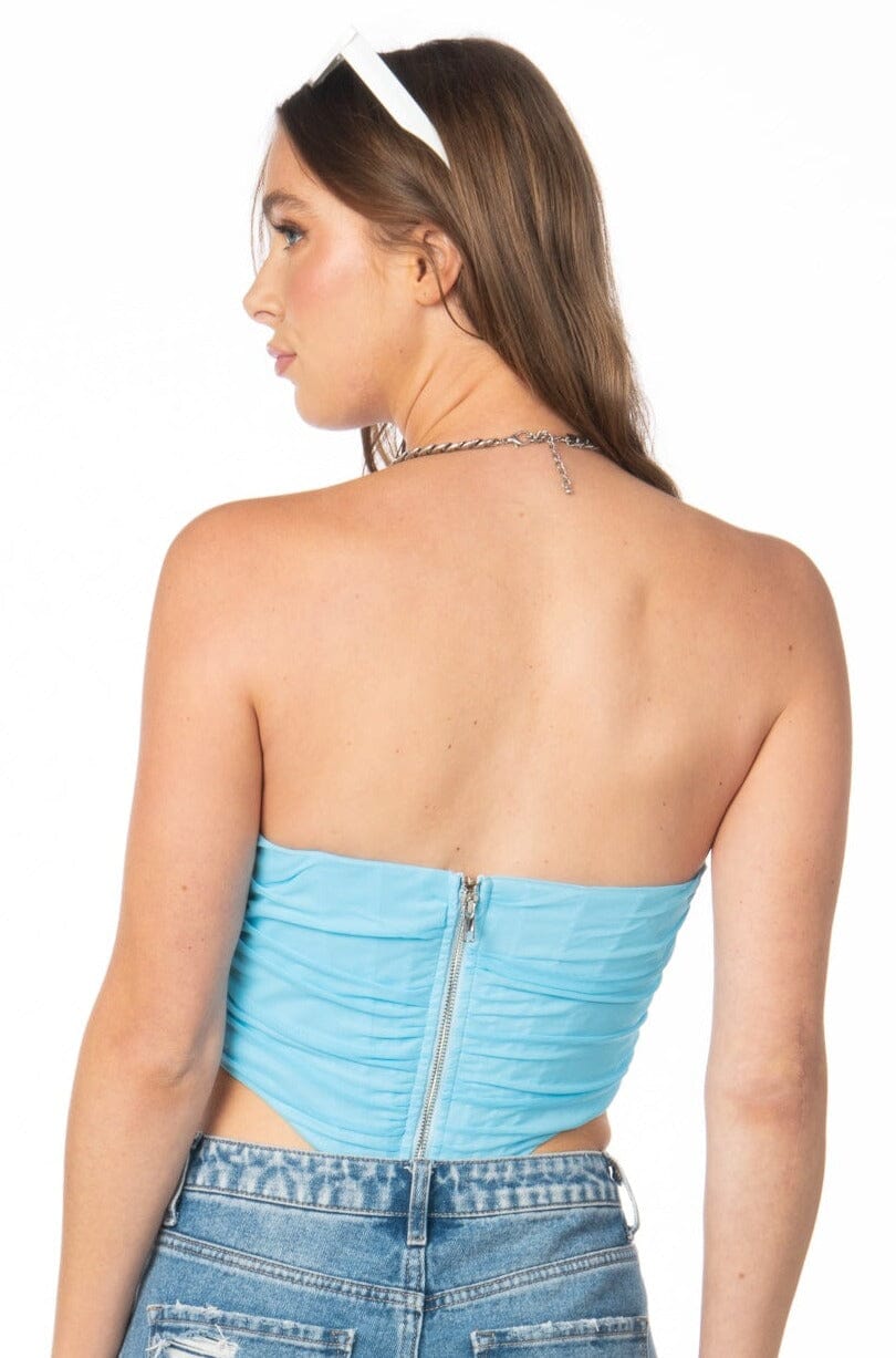 Angel Baby Corset Top Azul Tops HYPEACH
