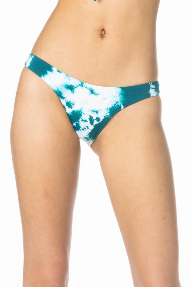 Aqua Tie Dye Seamless Cheeky Bikini Bottoms Swimwear HYPEACH BOUTIQUE