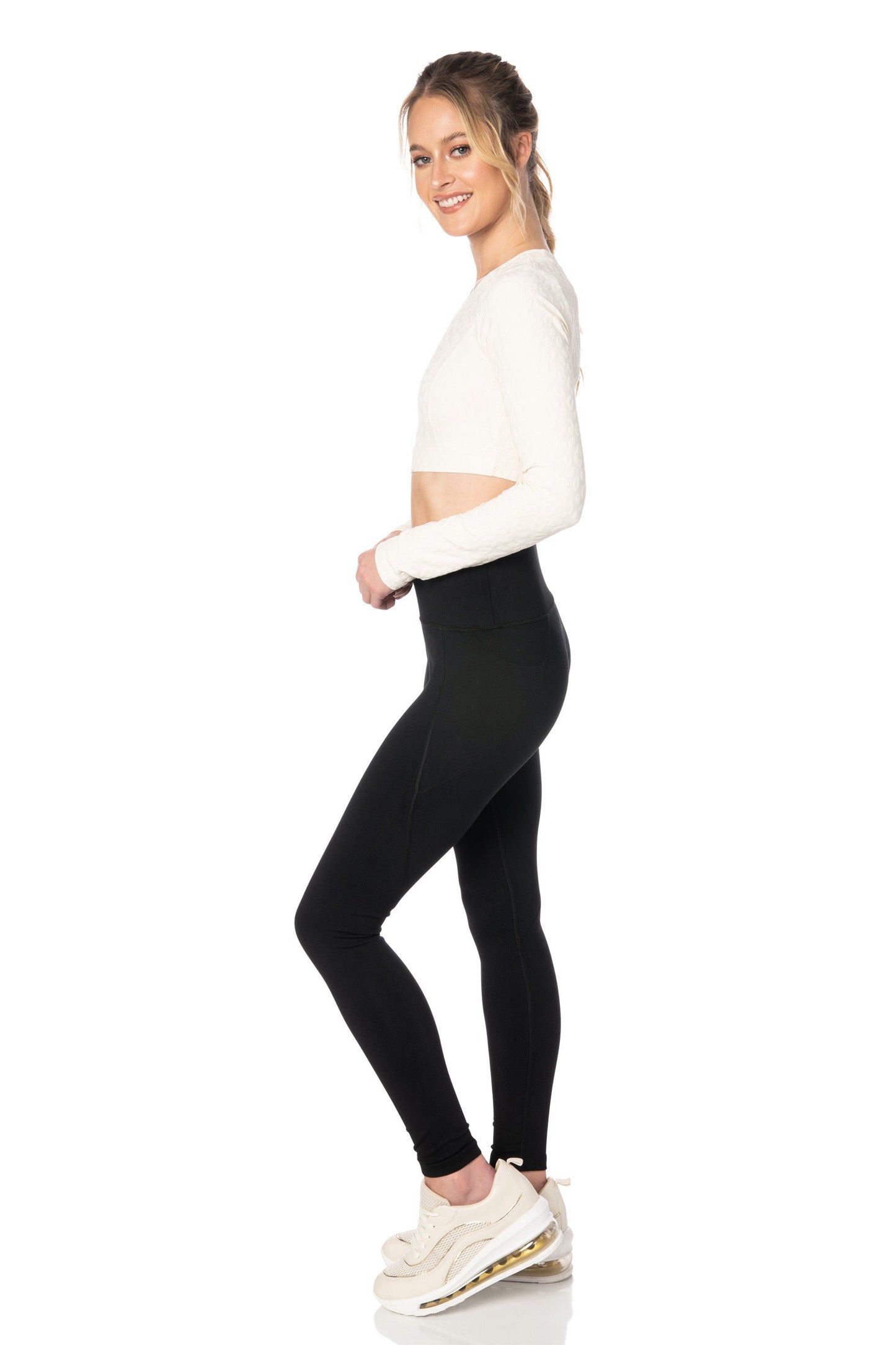 Black Capri Full Length Leggings - Hypeach Active Bottoms HYPEACH