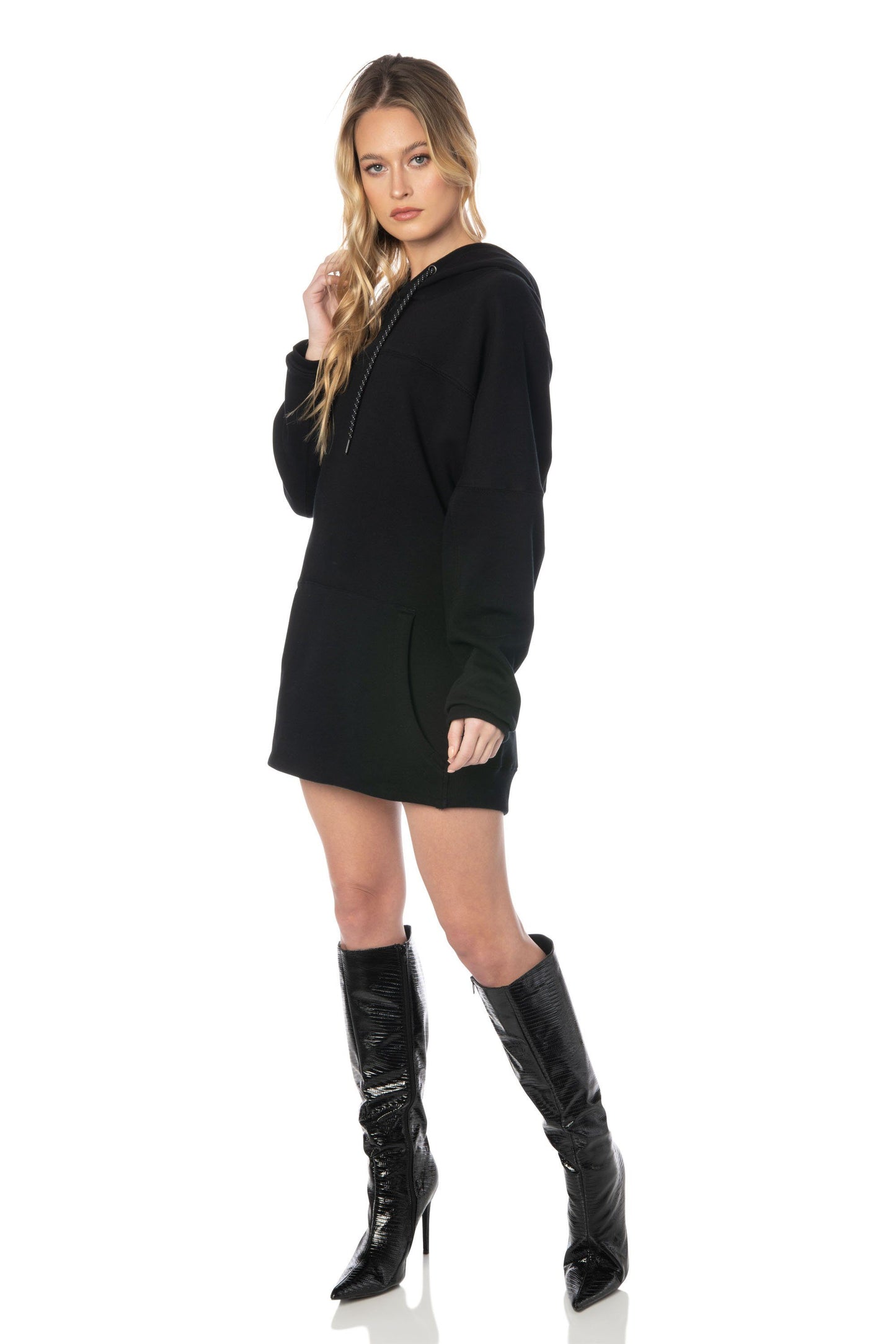 Black Pullover Hoodie - Hypeach Lounge Tops HYPEACH