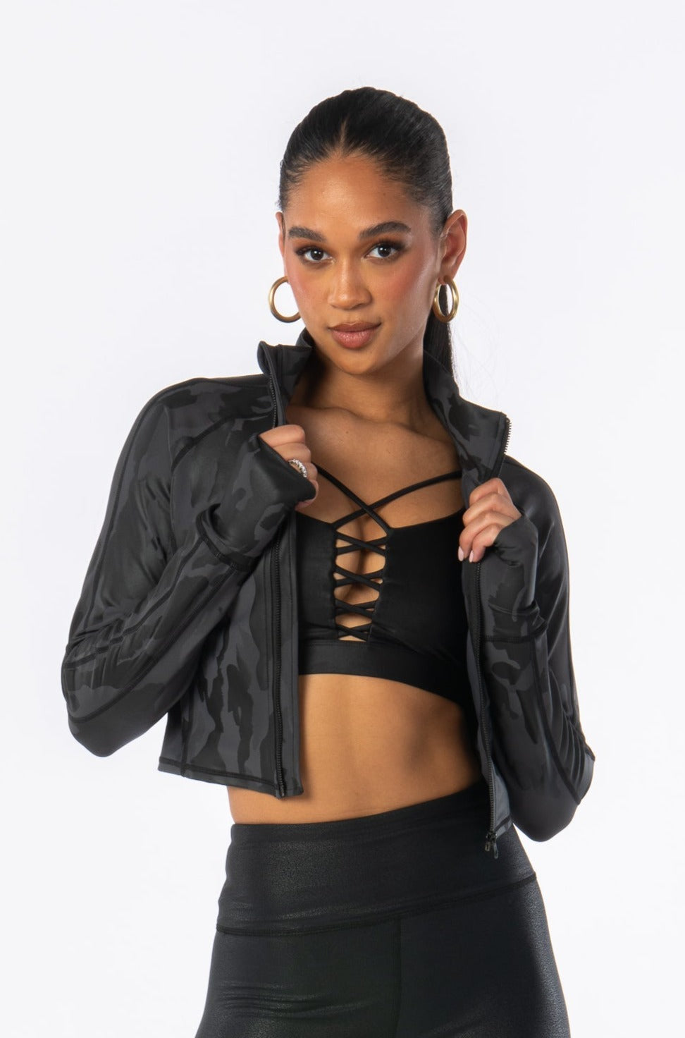 Charcoal Camo Jacket -- Activewear Activewear HYPEACH