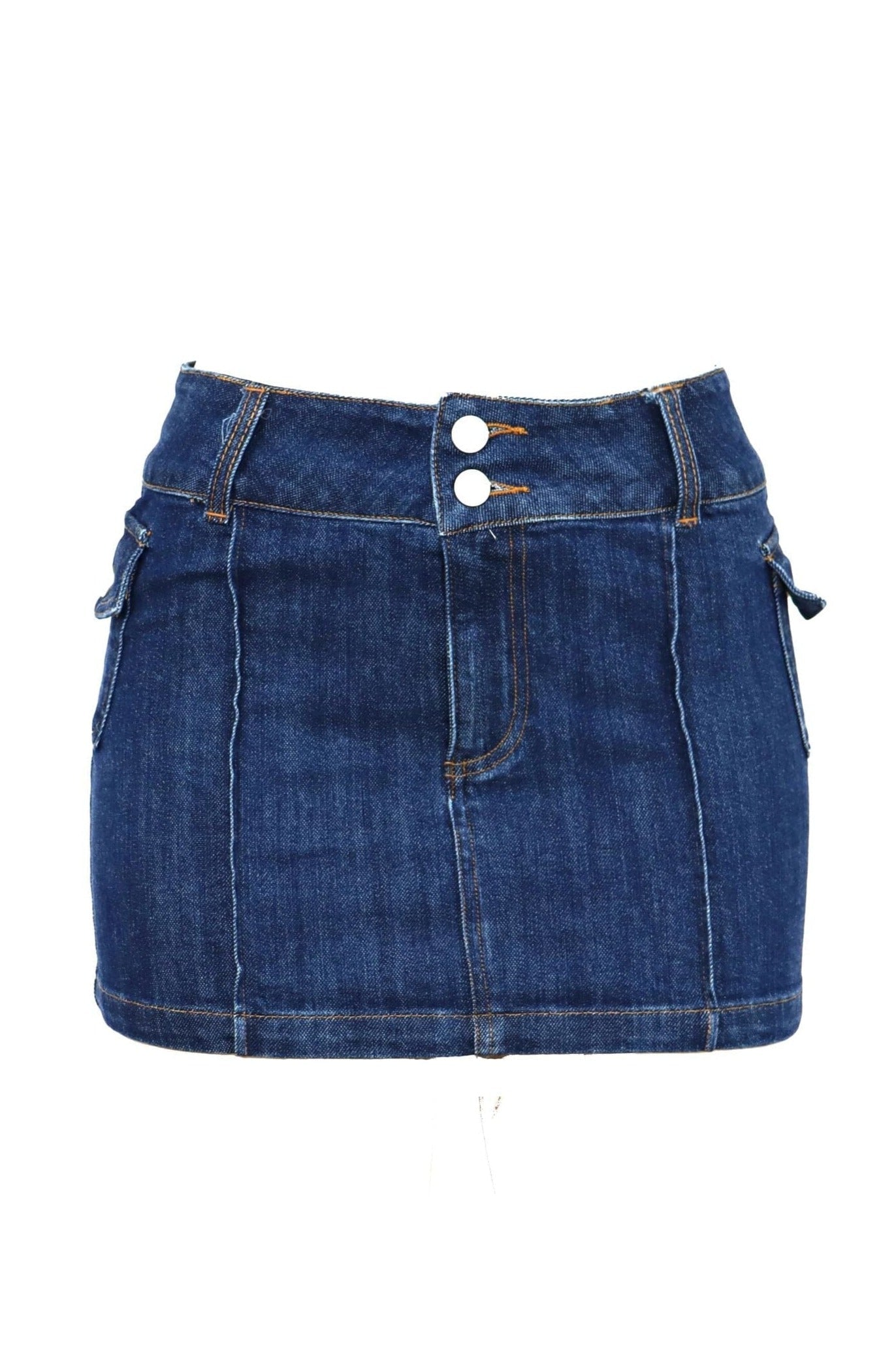 Delilah Denim Micro Mini Skirt Bottoms HYPEACH