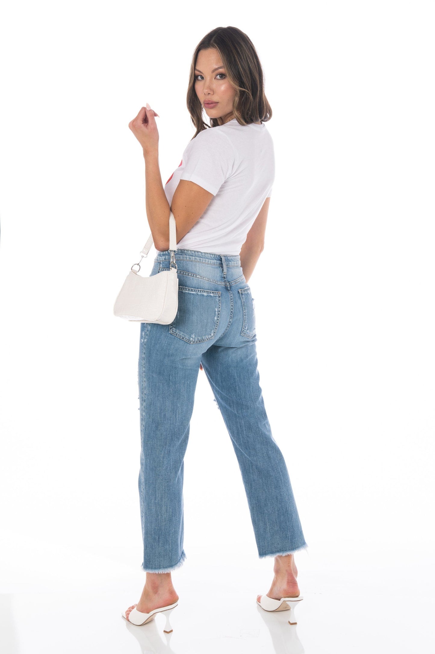 Good Vibes White Graphic Tee Tops HYPEACH BOUTIQUE