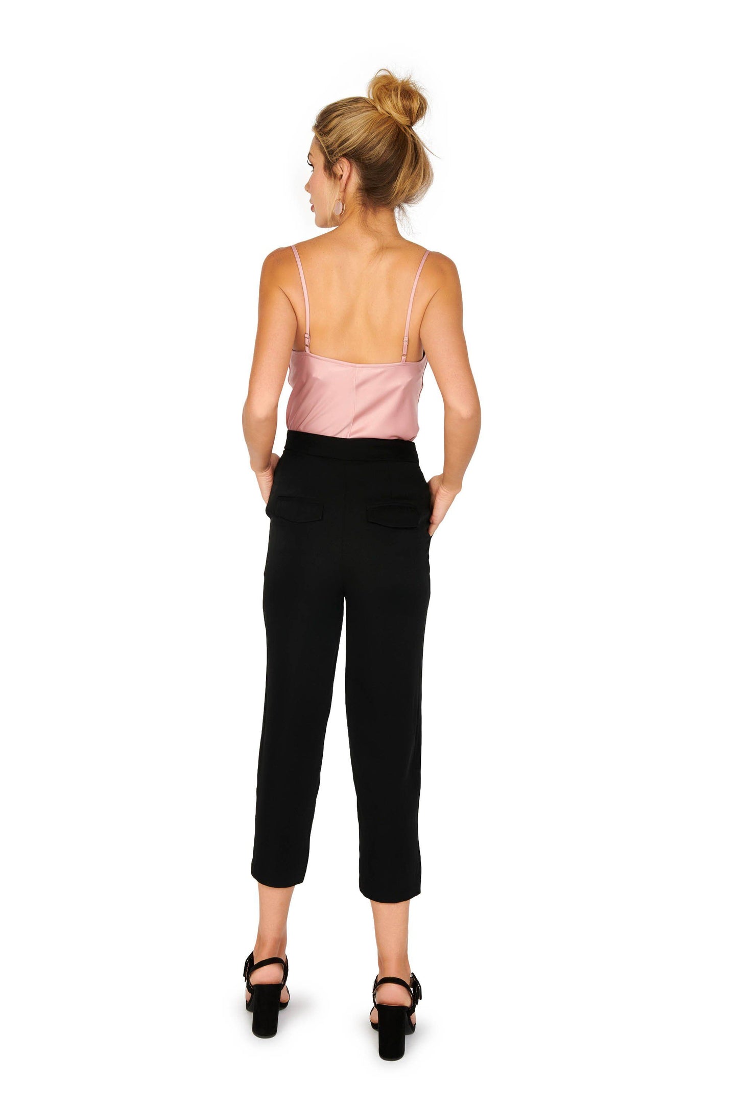 High Waist Cropped Trousers Bottoms HYPEACH BOUTIQUE