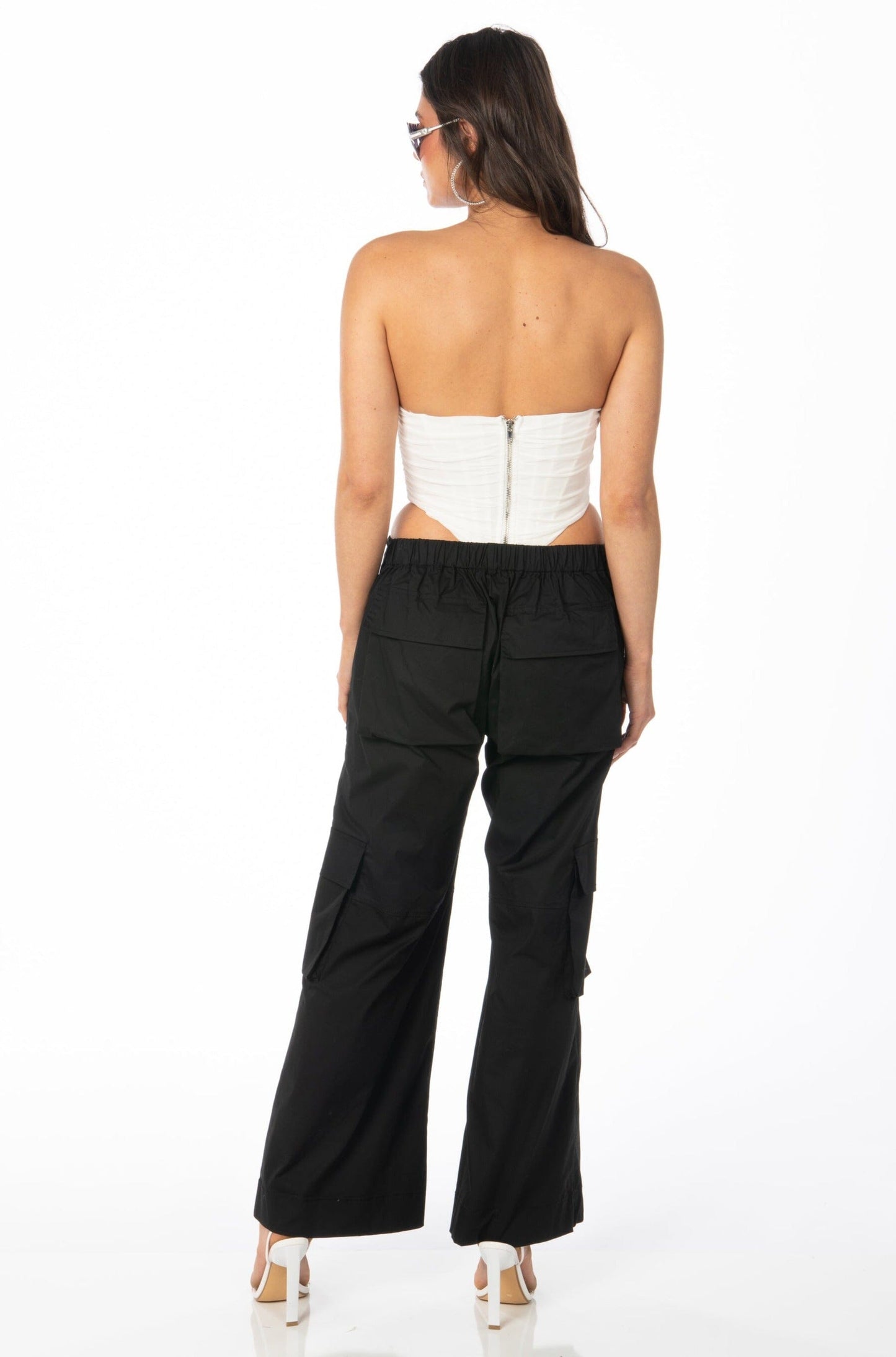 Just Chill Cargo Pants Black Bottoms HYPEACH