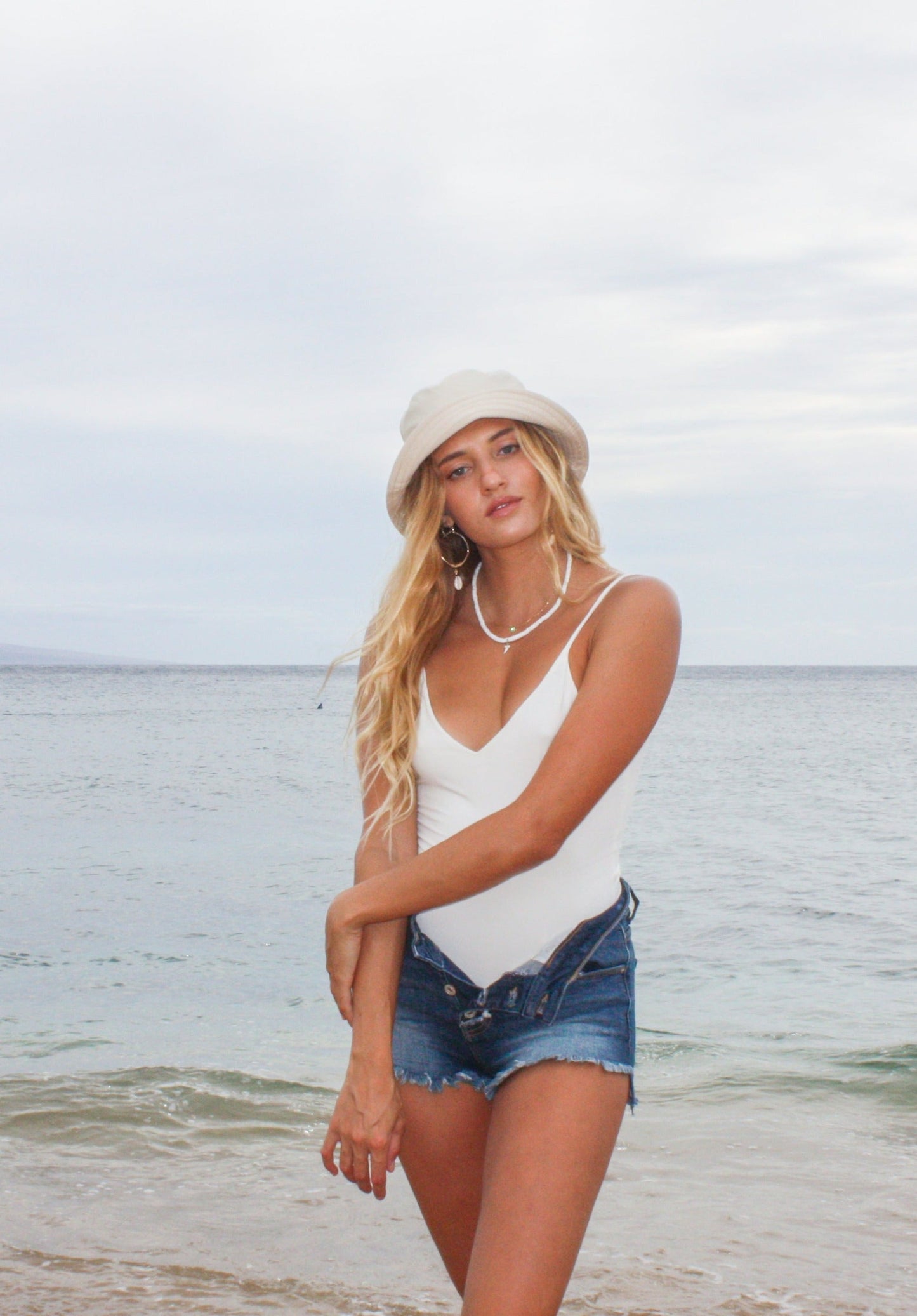 Let's Go Anywhere Bodysuit Ivory Tops HYPEACH
