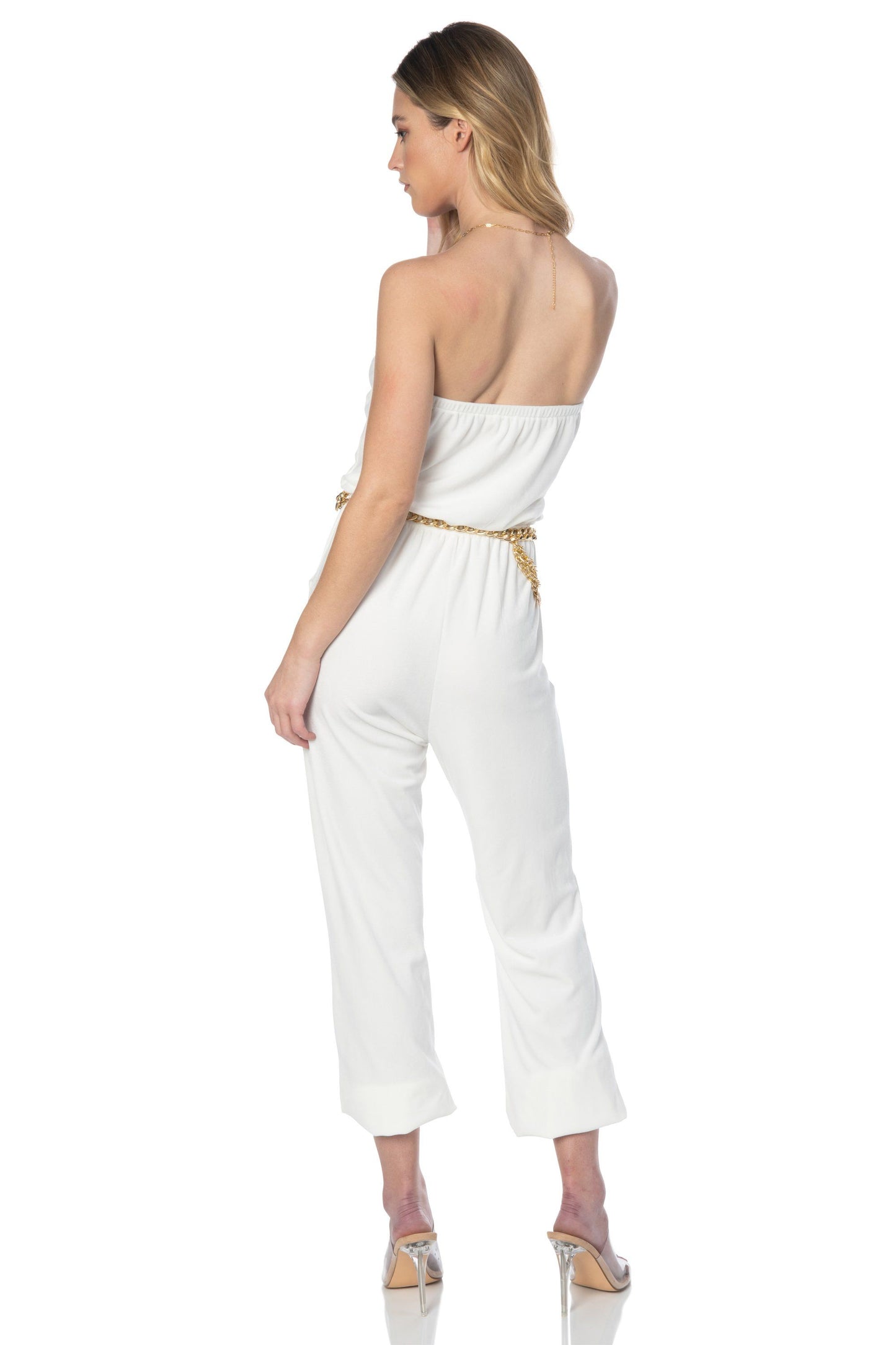 Let's Playdate Velour Ivory Jumpsuit Rompers & Jumpers HYPEACH BOUTIQUE