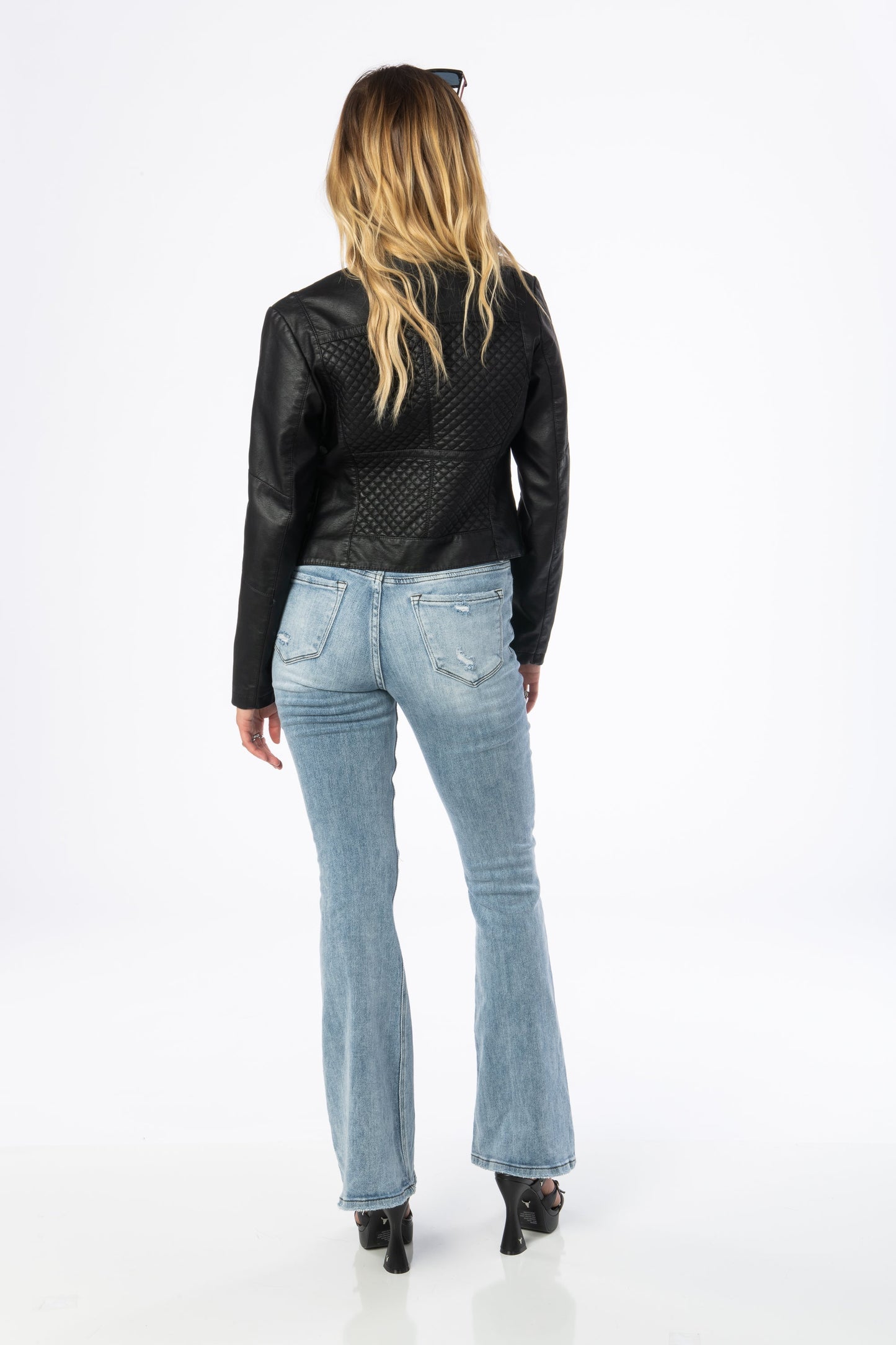 London Vegan Black Racer Jacket Outerwear HYPEACH BOUTIQUE