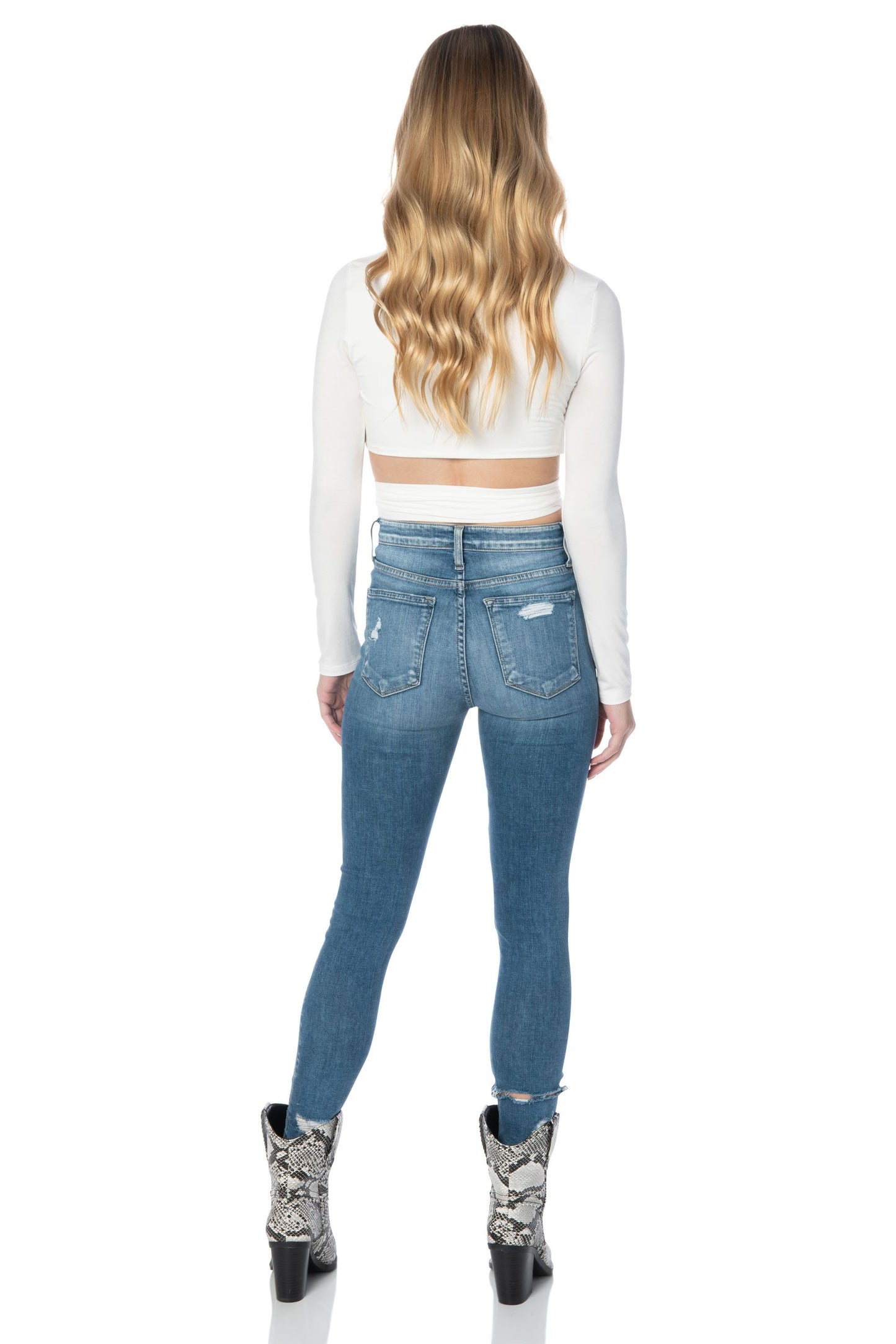 Peekaboo Wrap Top White Tops HYPEACH