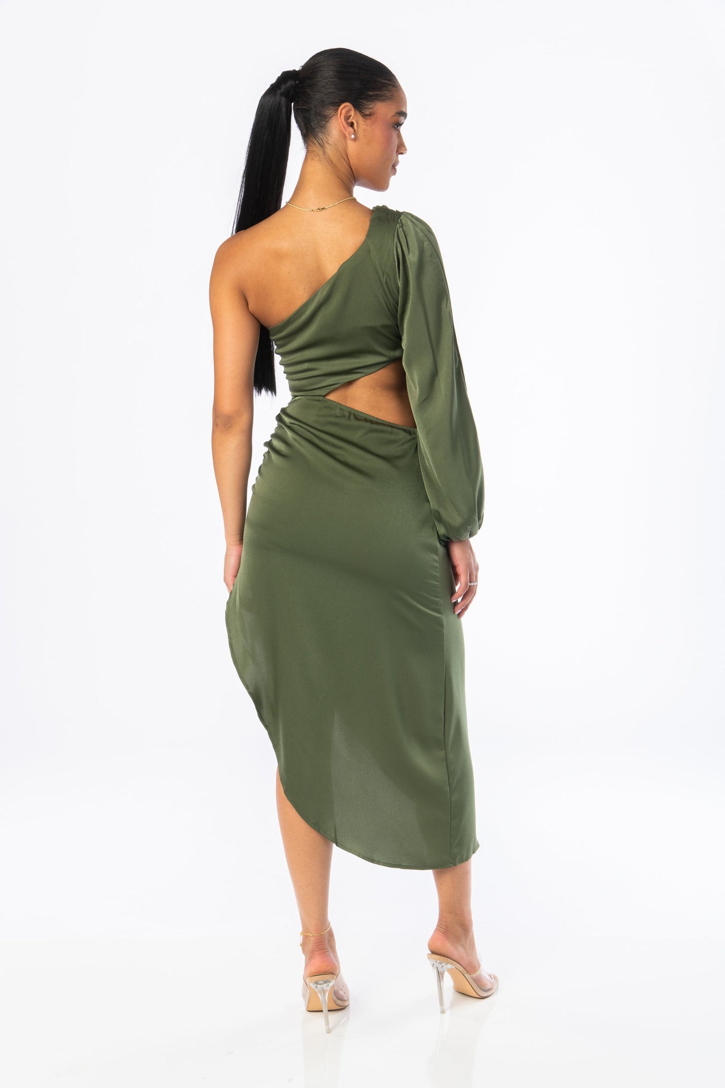 Rio Asymmetrical Cutout Midi Dresses HYPEACH BOUTIQUE