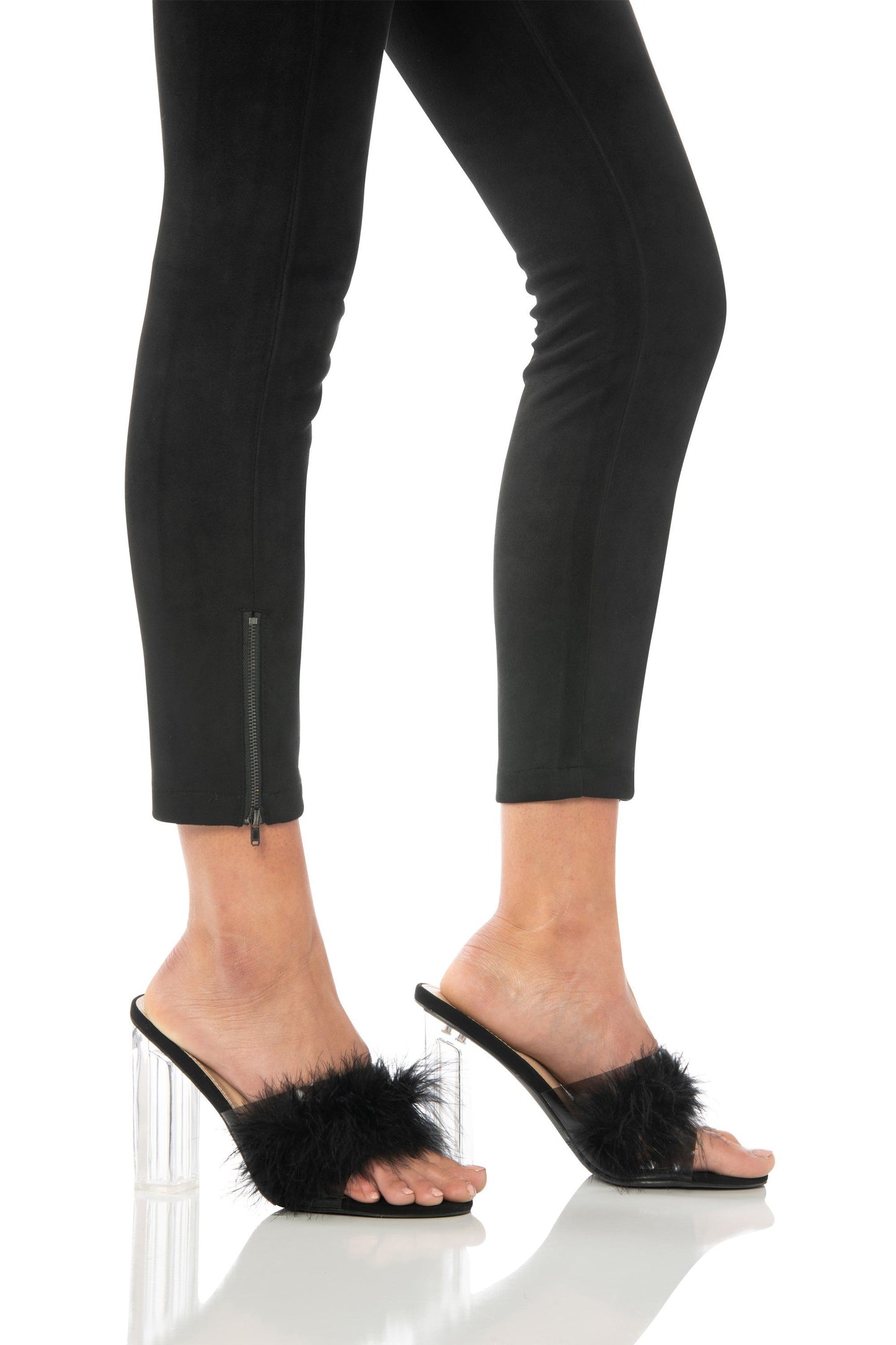 Sexy Black Feather Heels Shoes HYPEACH