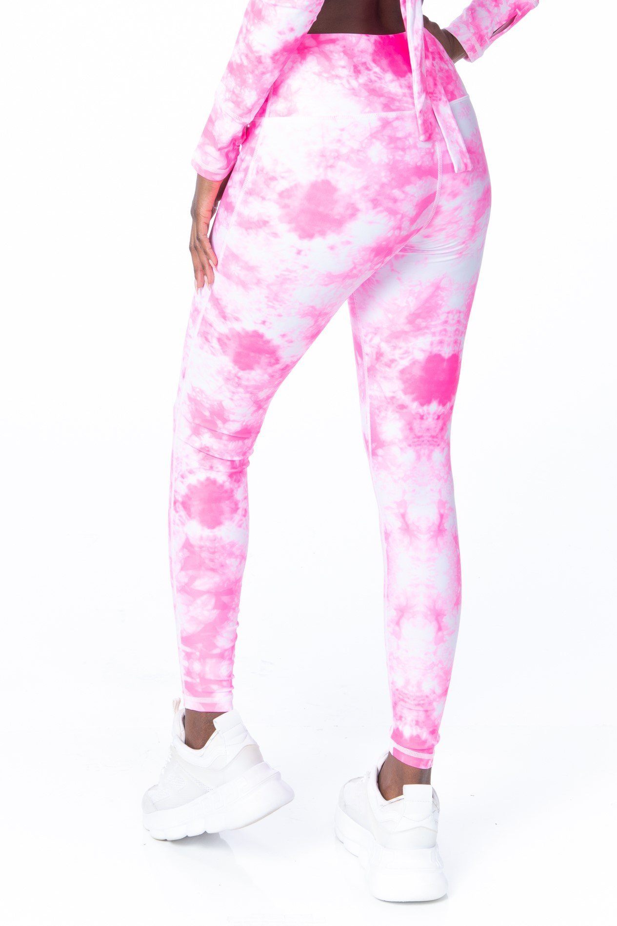 Starburst Neon Tie Dye High Waist Leggings - Hypeach Active Activewear HYPEACH BOUTIQUE