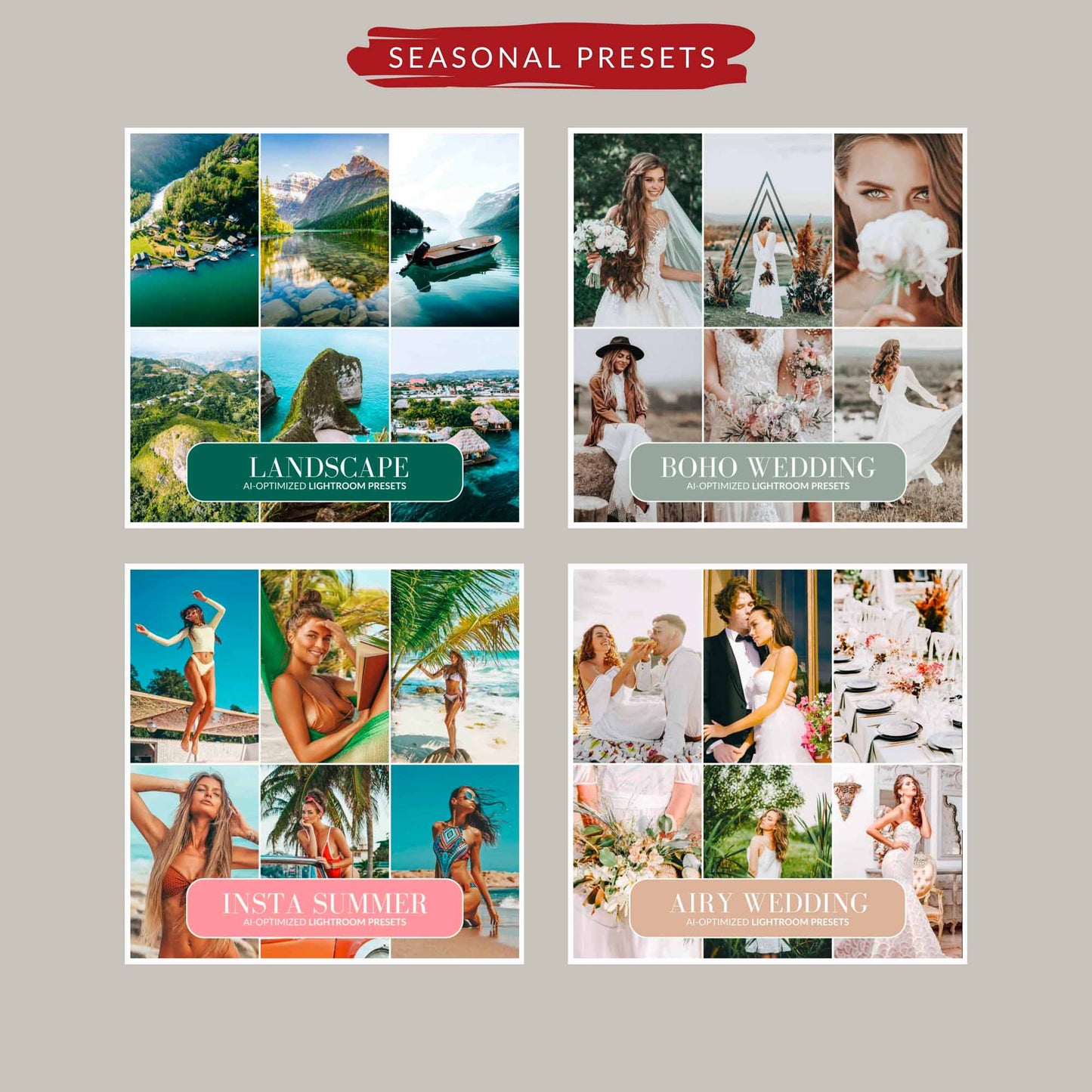 Ai-Optimized ULTIMATE 200+ LIGHTROOM PRESETS BUNDLE