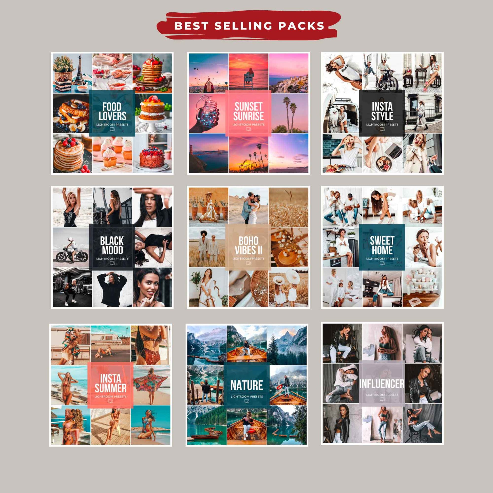 Ai-Optimized INFLUENCER MUST-HAVE 50 PACKS (470+ PRESETS)