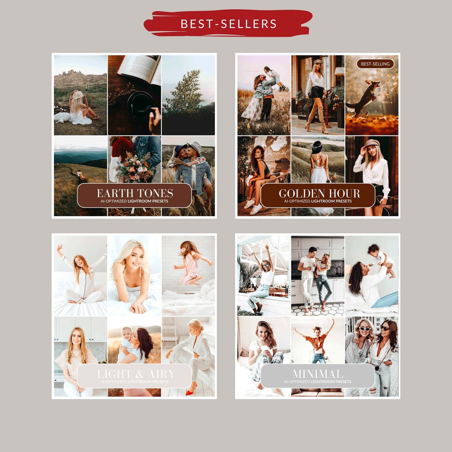 Ai-Optimized ULTIMATE 200+ LIGHTROOM PRESETS BUNDLE