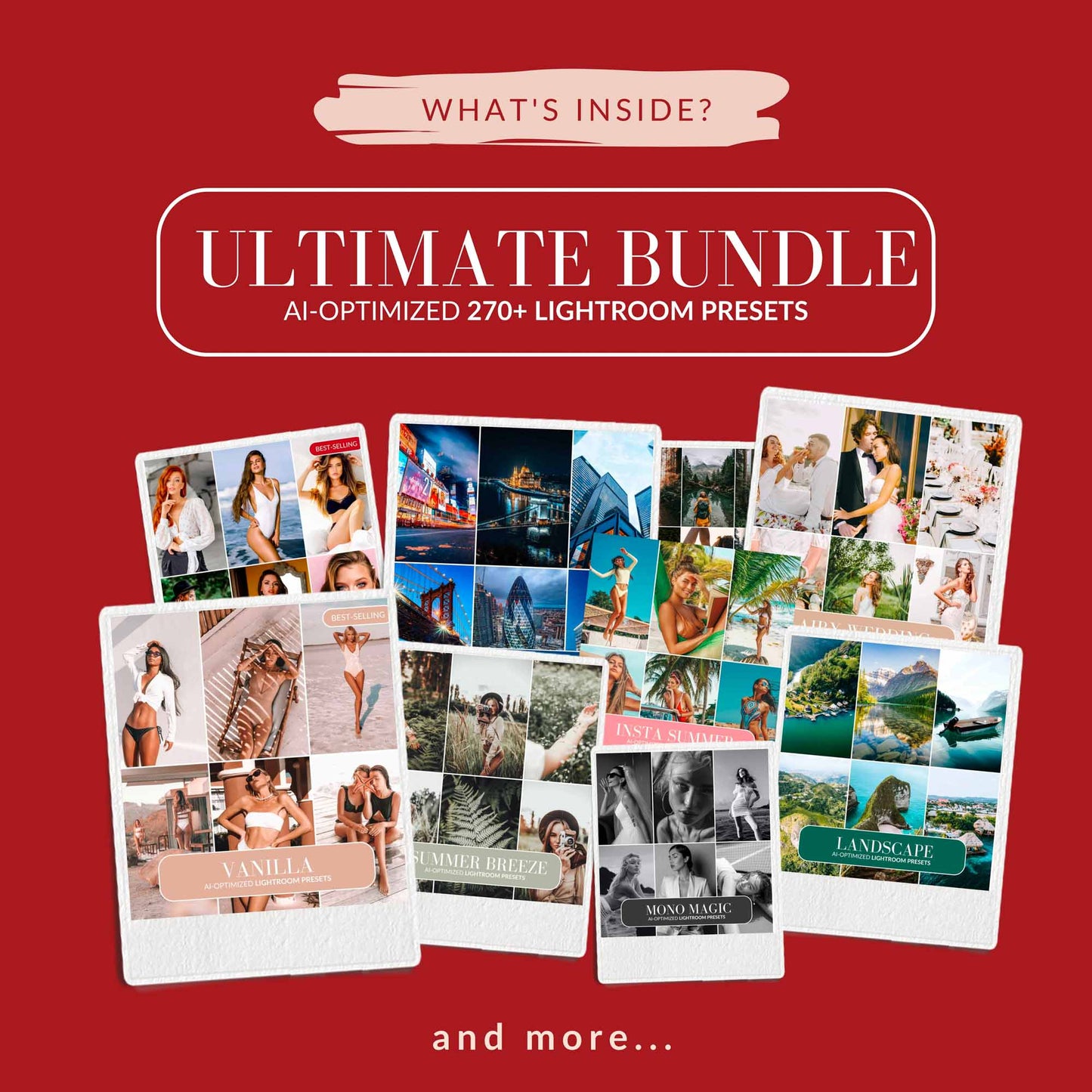 Ai-Optimized ULTIMATE 200+ LIGHTROOM PRESETS BUNDLE