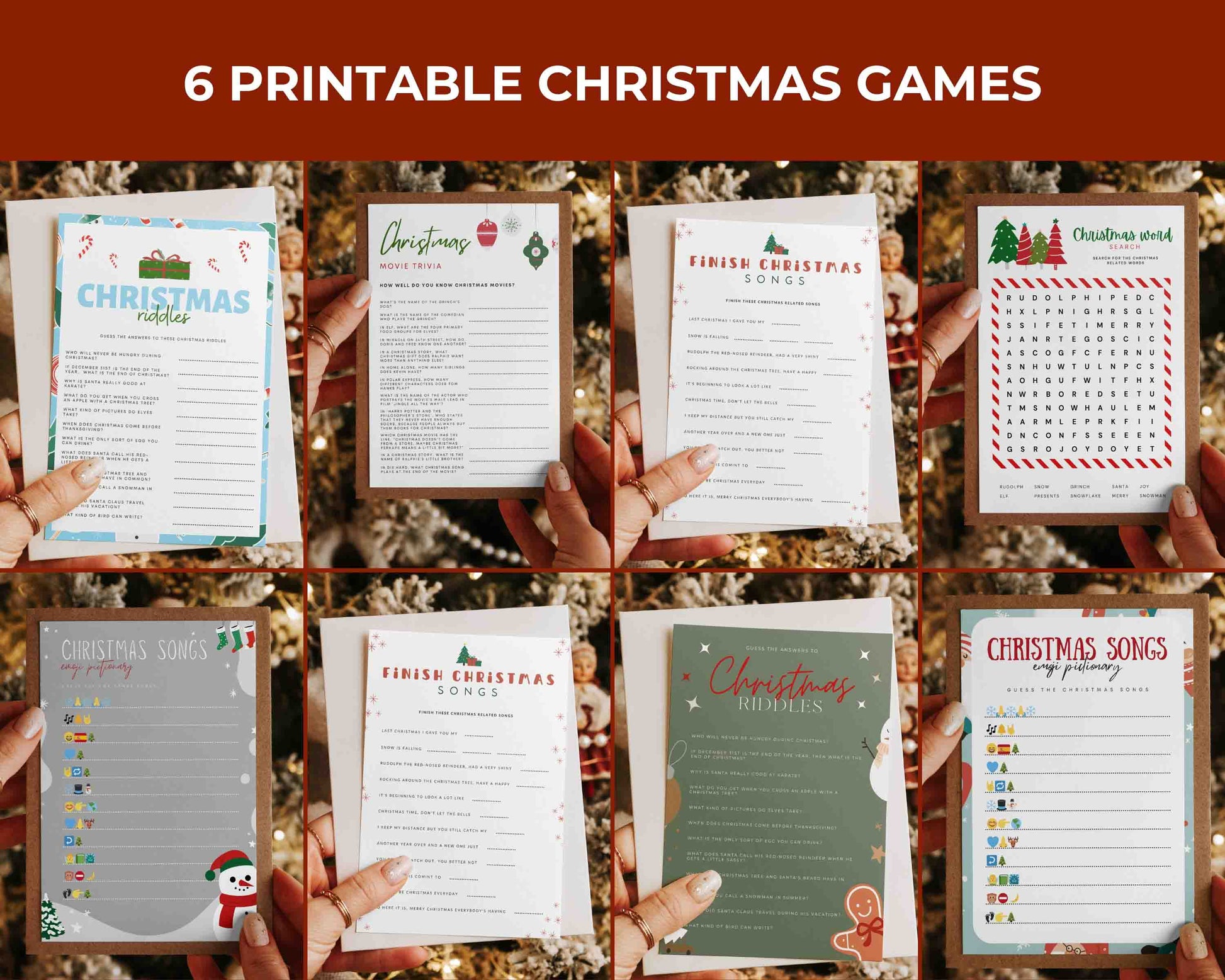 Ai-Optimized CHRISTMAS PRINTABLES BUNDLE