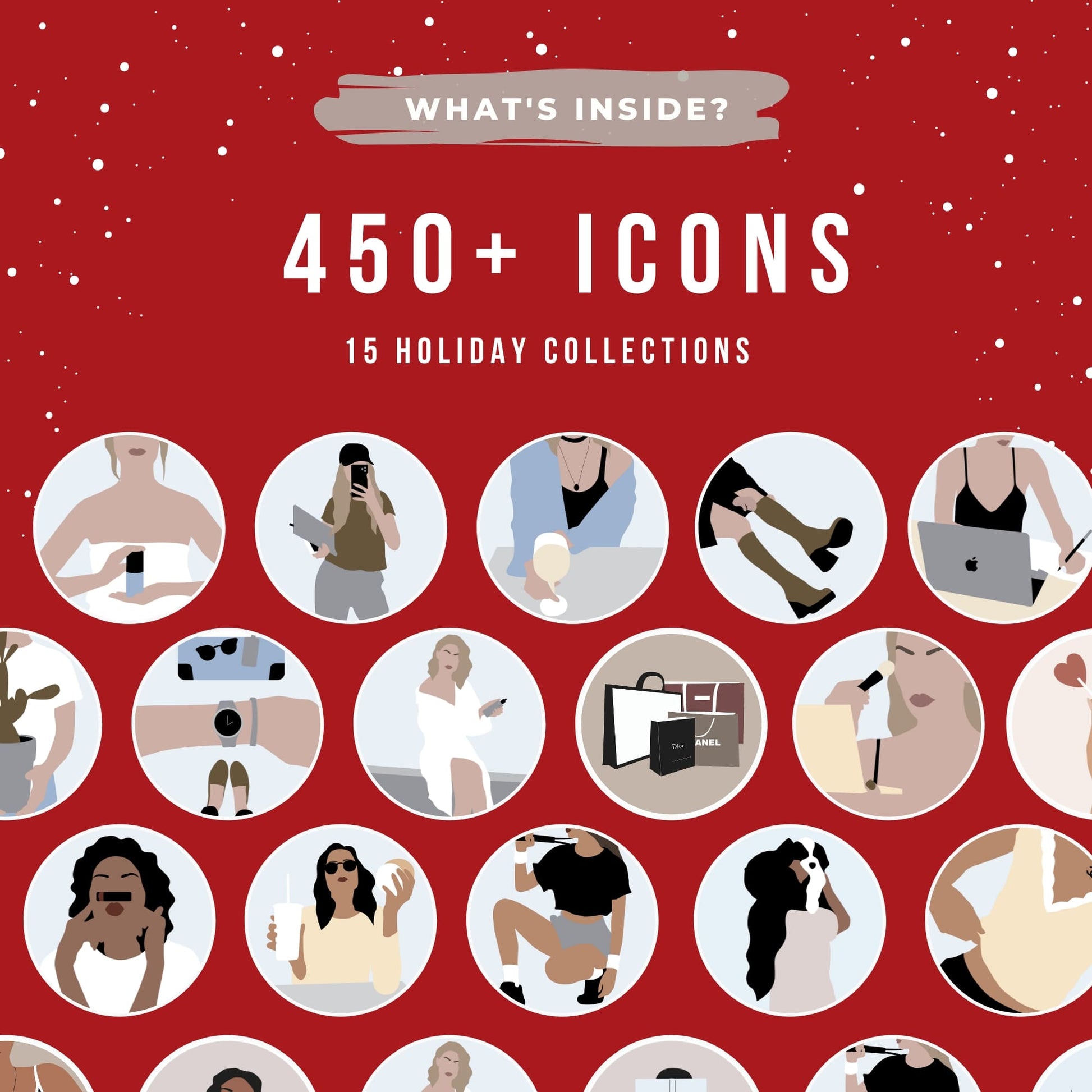 Ai-Optimized HOLIDAY IG COVERS BUNDLE (15 PACKS)