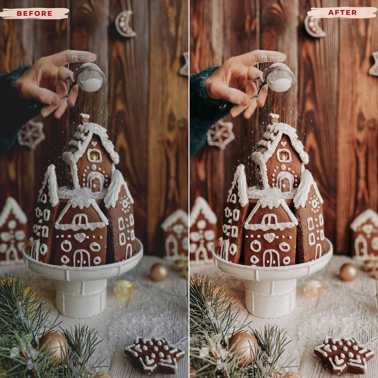 Ai-Optimized RUSTIC HOLIDAY LIGHTROOM PRESETS