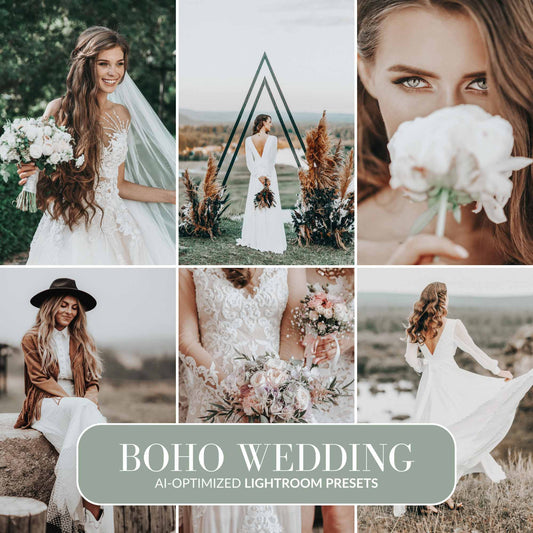 Ai-Optimized BOHO WEDDING AI-OPTIMIZED LIGHTROOM PRESETS