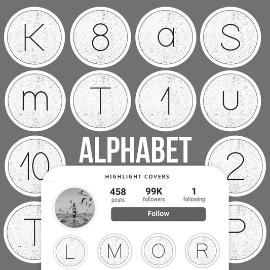 Ai-Optimized ALPHABET IG HIGHLIGHT COVERS