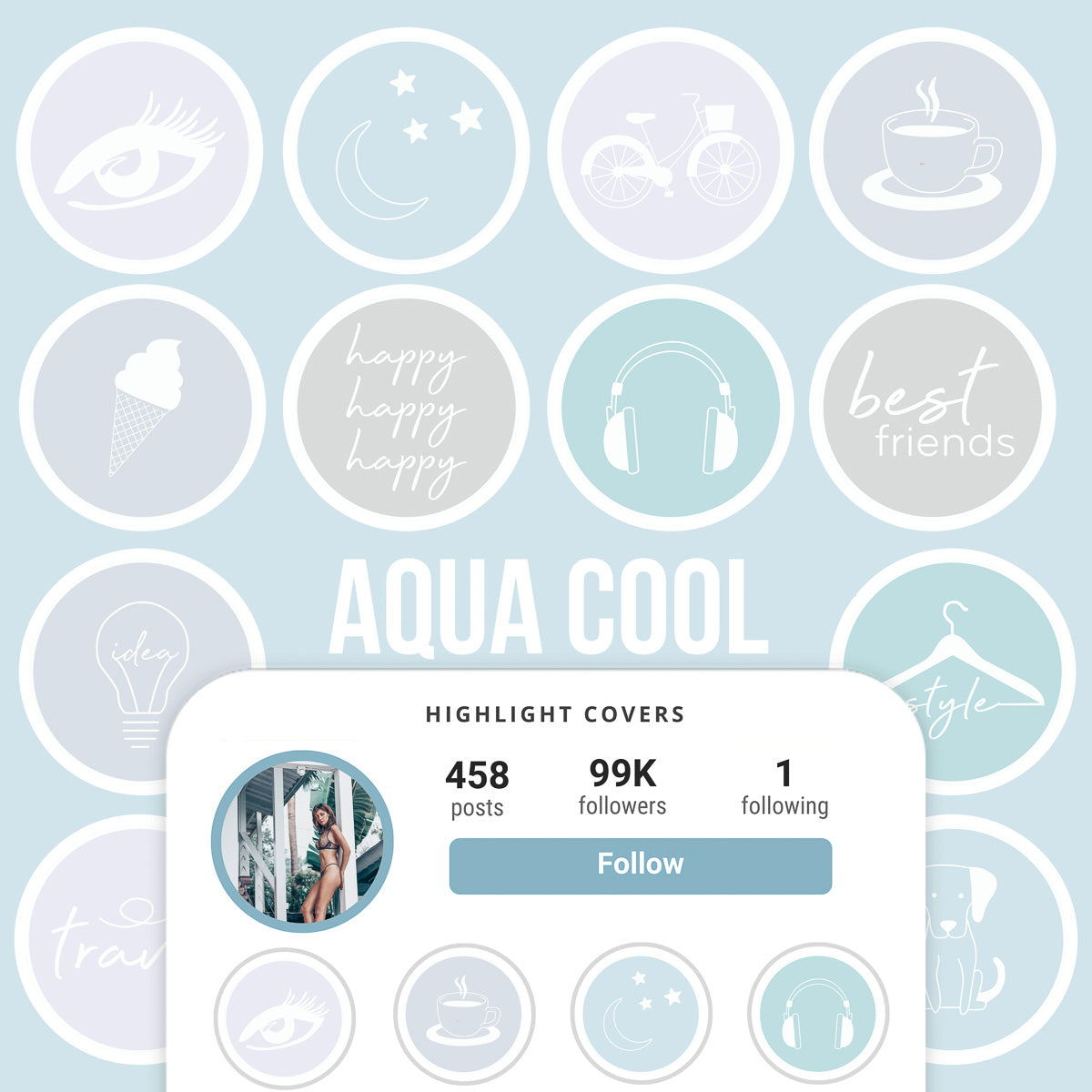 Ai-Optimized AQUA COOL IG HIGHLIGHT COVERS