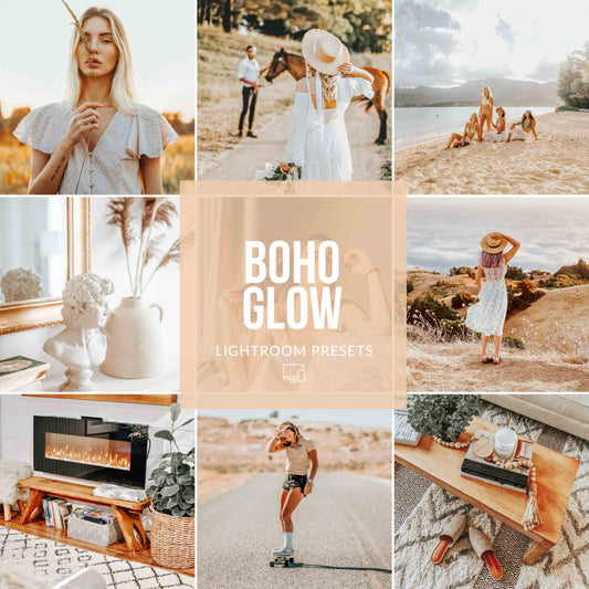 Ai-Optimized BOHO GLOW LIGHTROOM PRESETS