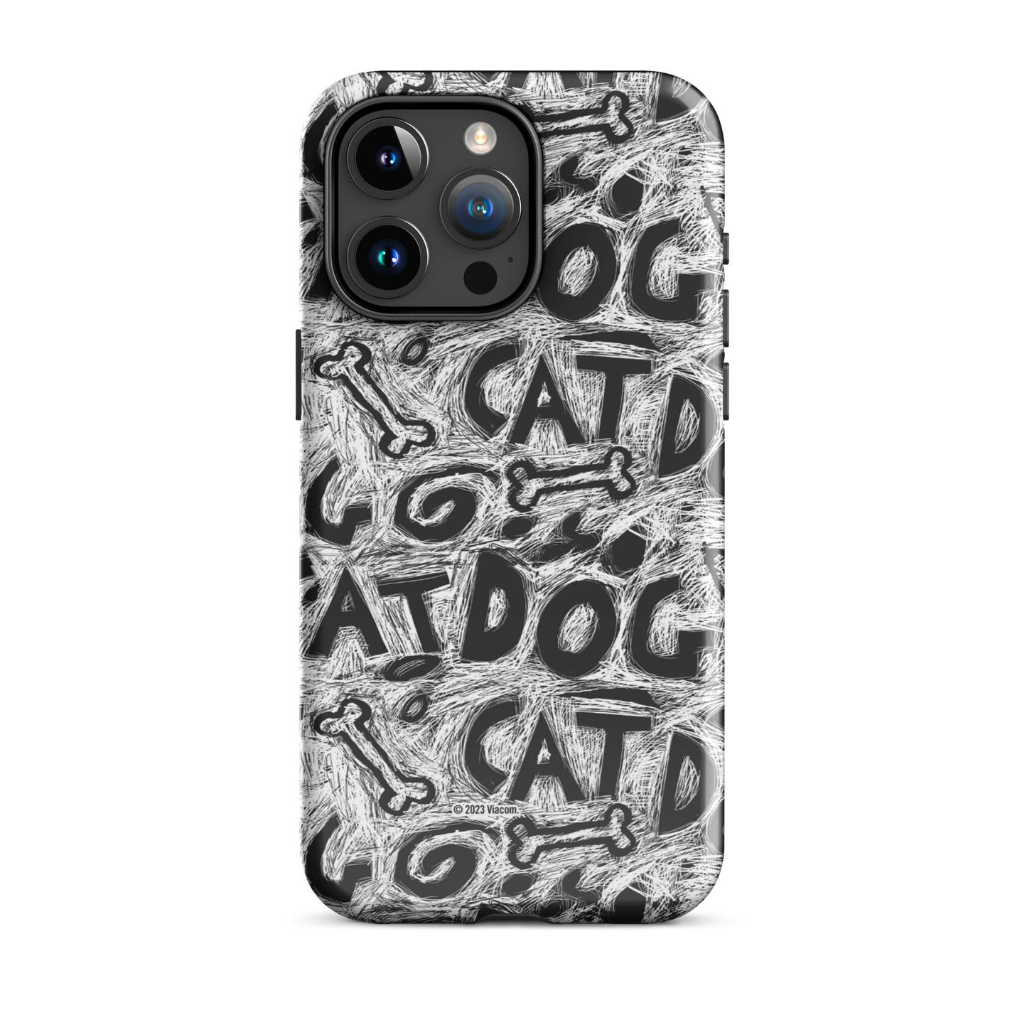 CatDog Scratch Pattern Tough Case for iPhone