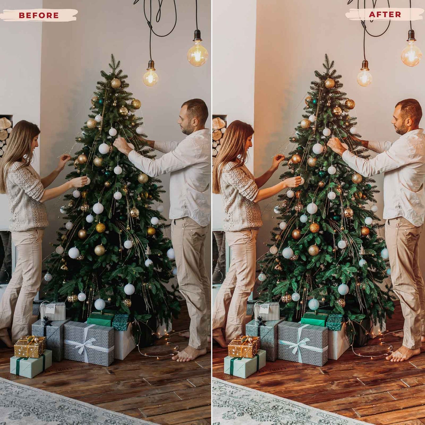 Ai-Optimized CHRISTMAS HOME LIGHTROOM PRESETS