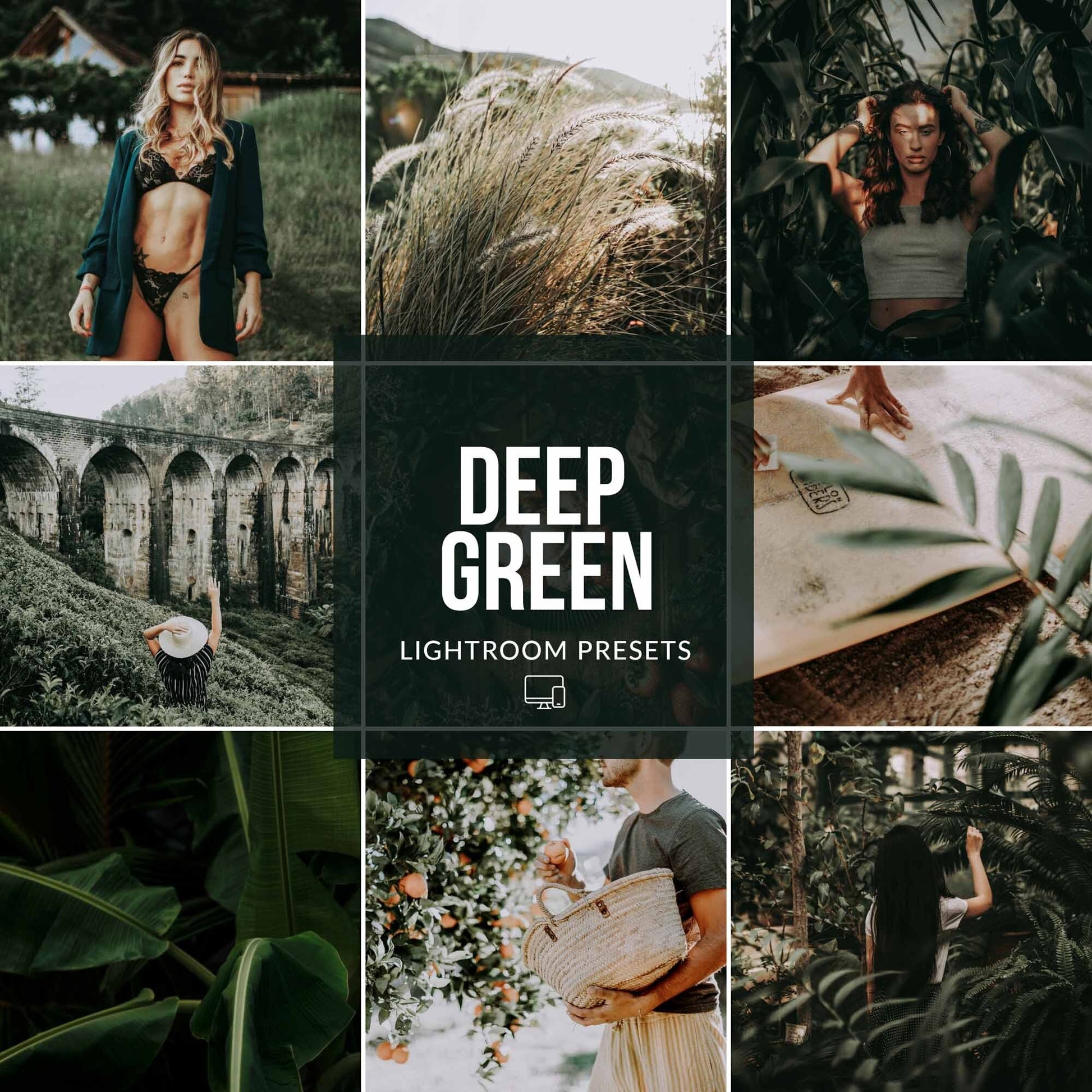 Ai-Optimized DEEP GREEN LIGHTROOM PRESETS