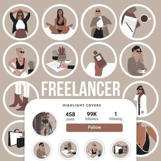 Ai-Optimized FREELANCER IG HIGHLIGHT COVERS