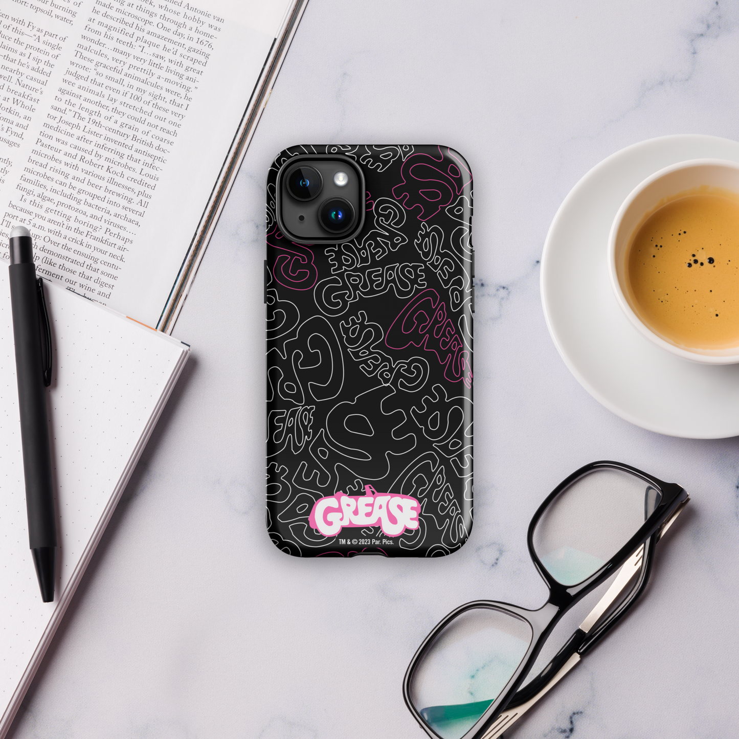 Grease Pattern Tough Phone Case - iPhone