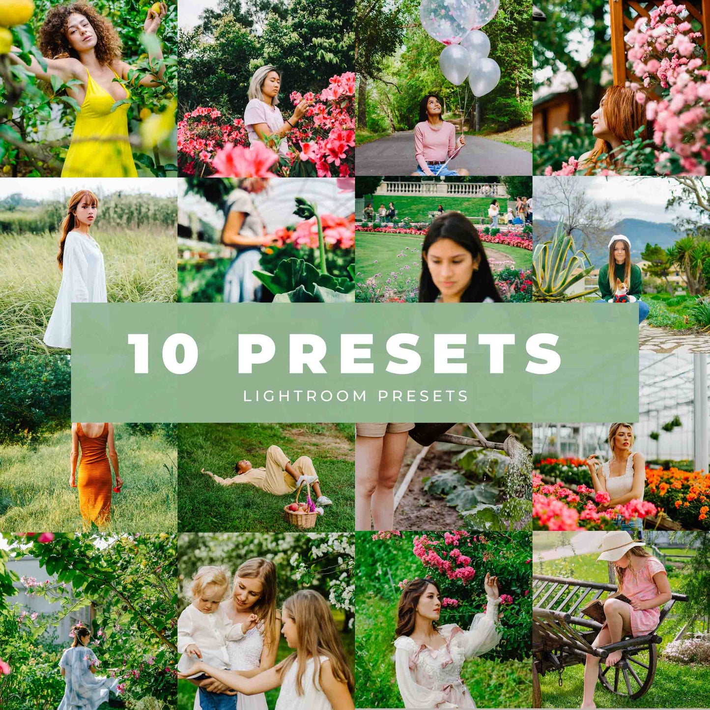 Ai-Optimized GARDEN GIRL LIGHTROOM PRESETS