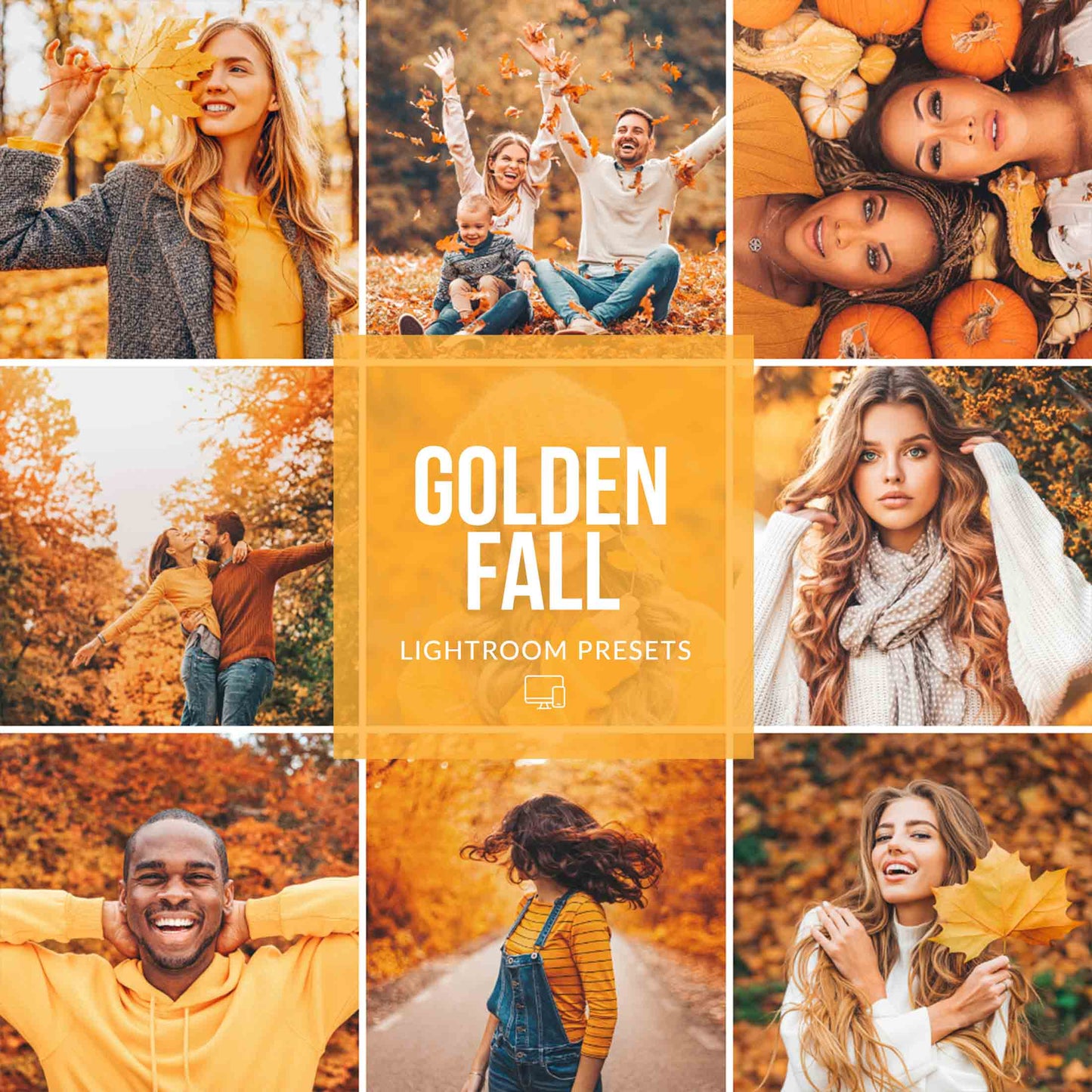 Ai-Optimized GOLDEN FALL LIGHTROOM PRESETS