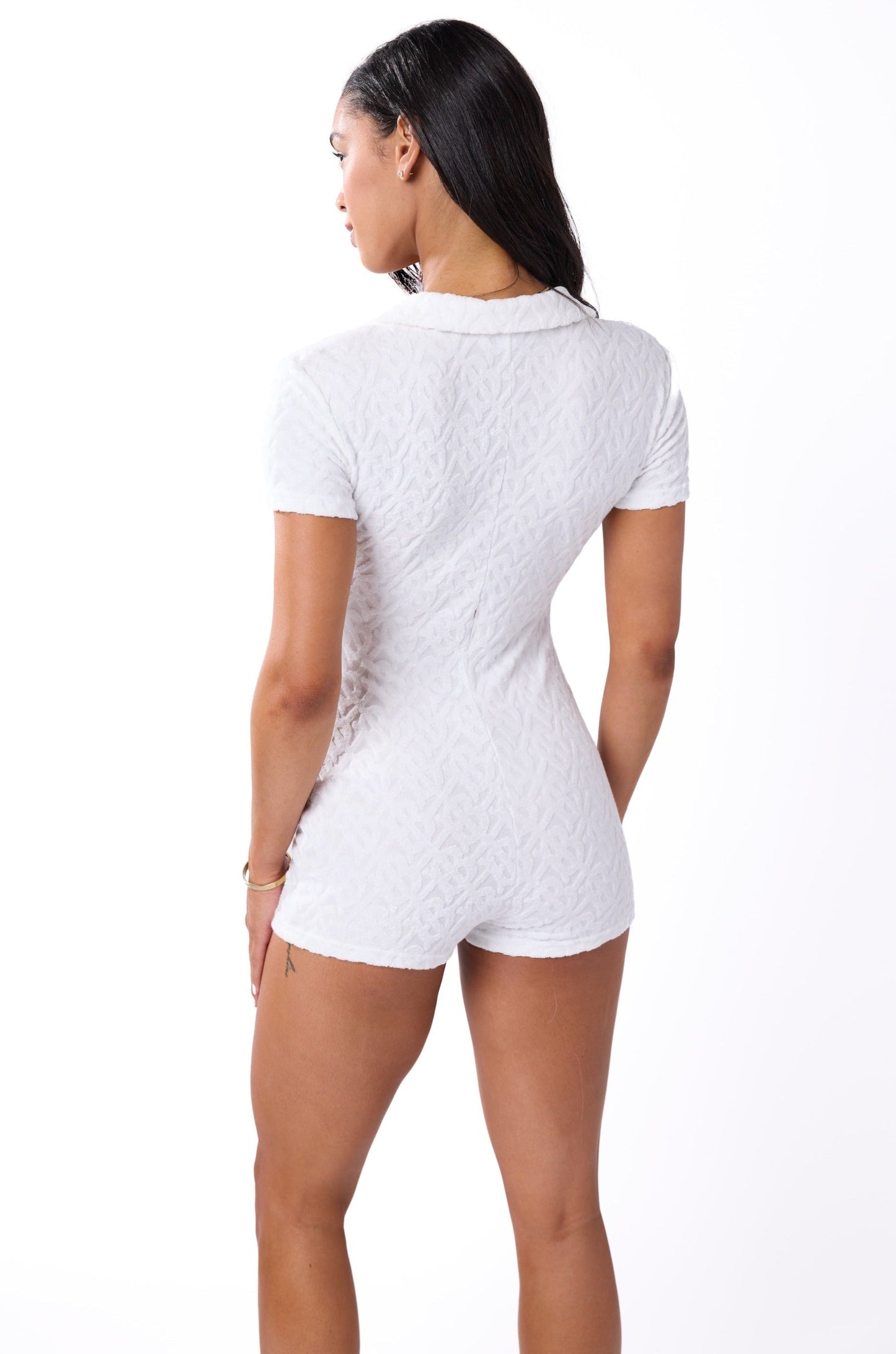 Playa Del Rey Romper White