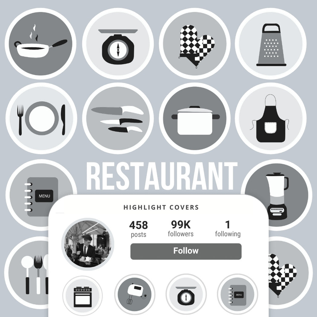 Ai-Optimized RESTAURANT IG HIGHLIGHT COVERS