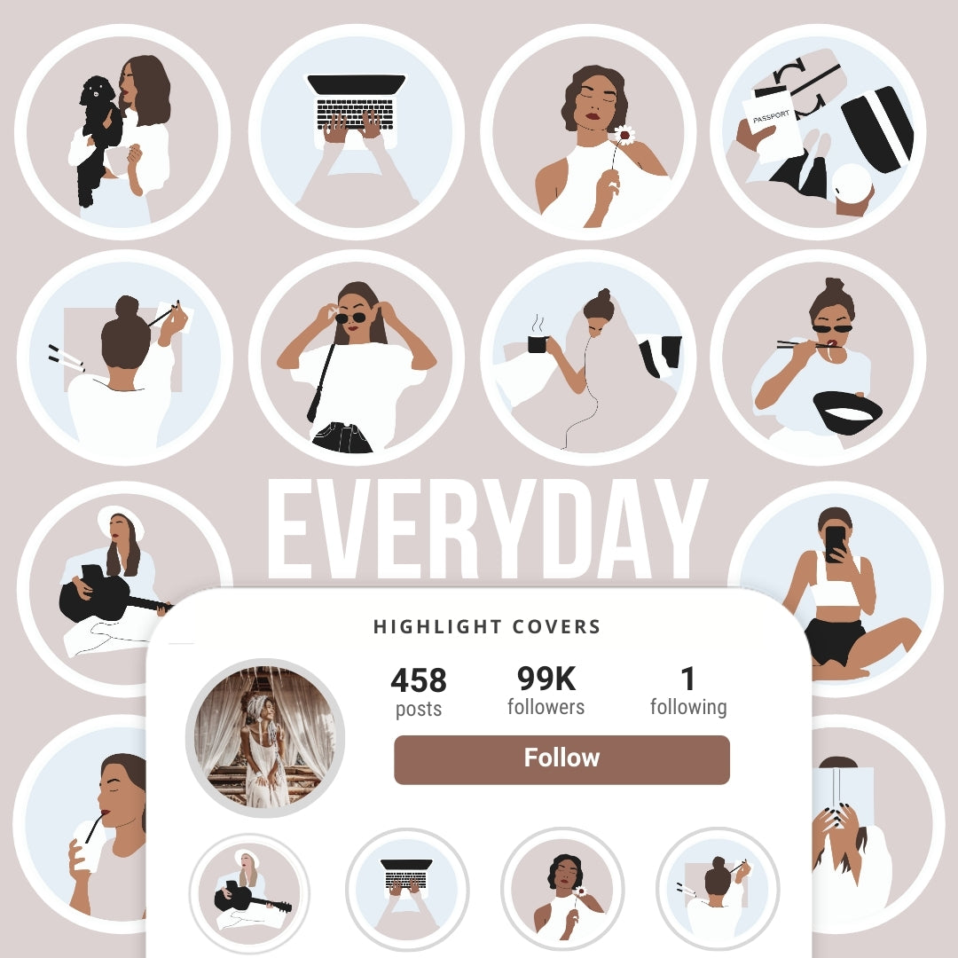 Ai-Optimized EVERYDAY IG HIGHLIGHT COVERS