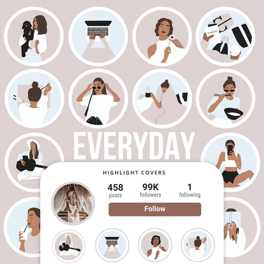 Ai-Optimized EVERYDAY IG HIGHLIGHT COVERS