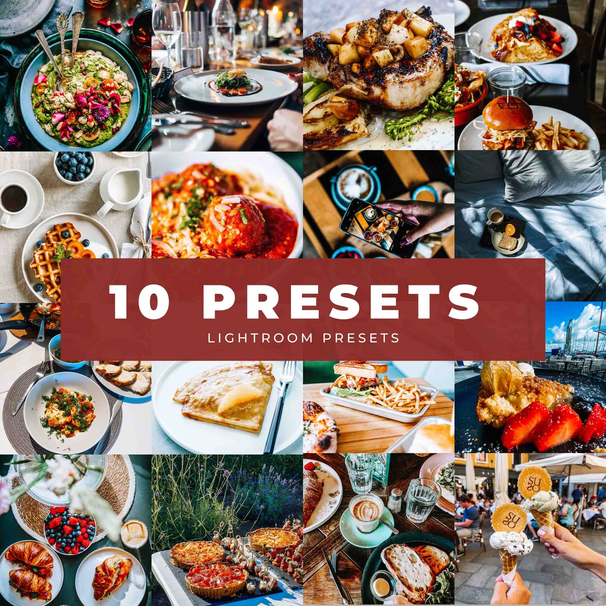 Ai-Optimized INSTA FOOD LIGHTROOM PRESETS