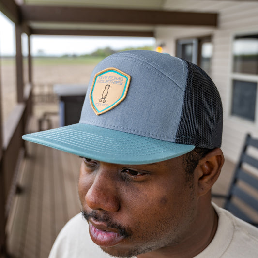 Tan Woven Shield 6-Panel Hat