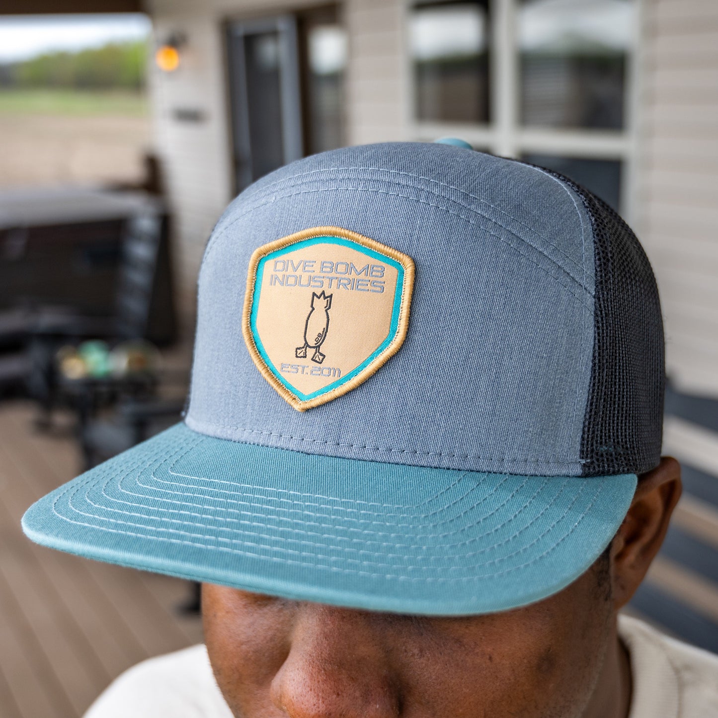 Tan Woven Shield 6-Panel Hat