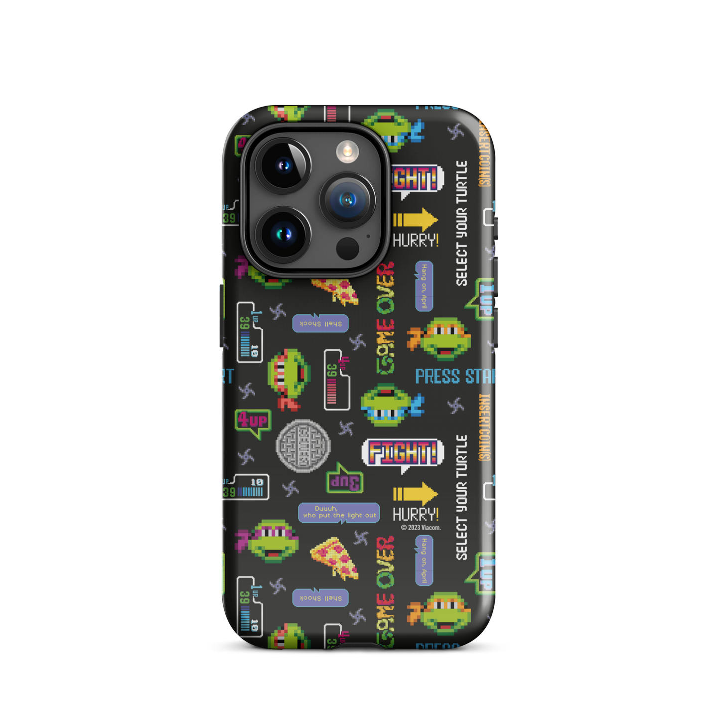 Teenage Mutant Ninja Turtles Video Game Pattern Tough Phone Case - iPhone