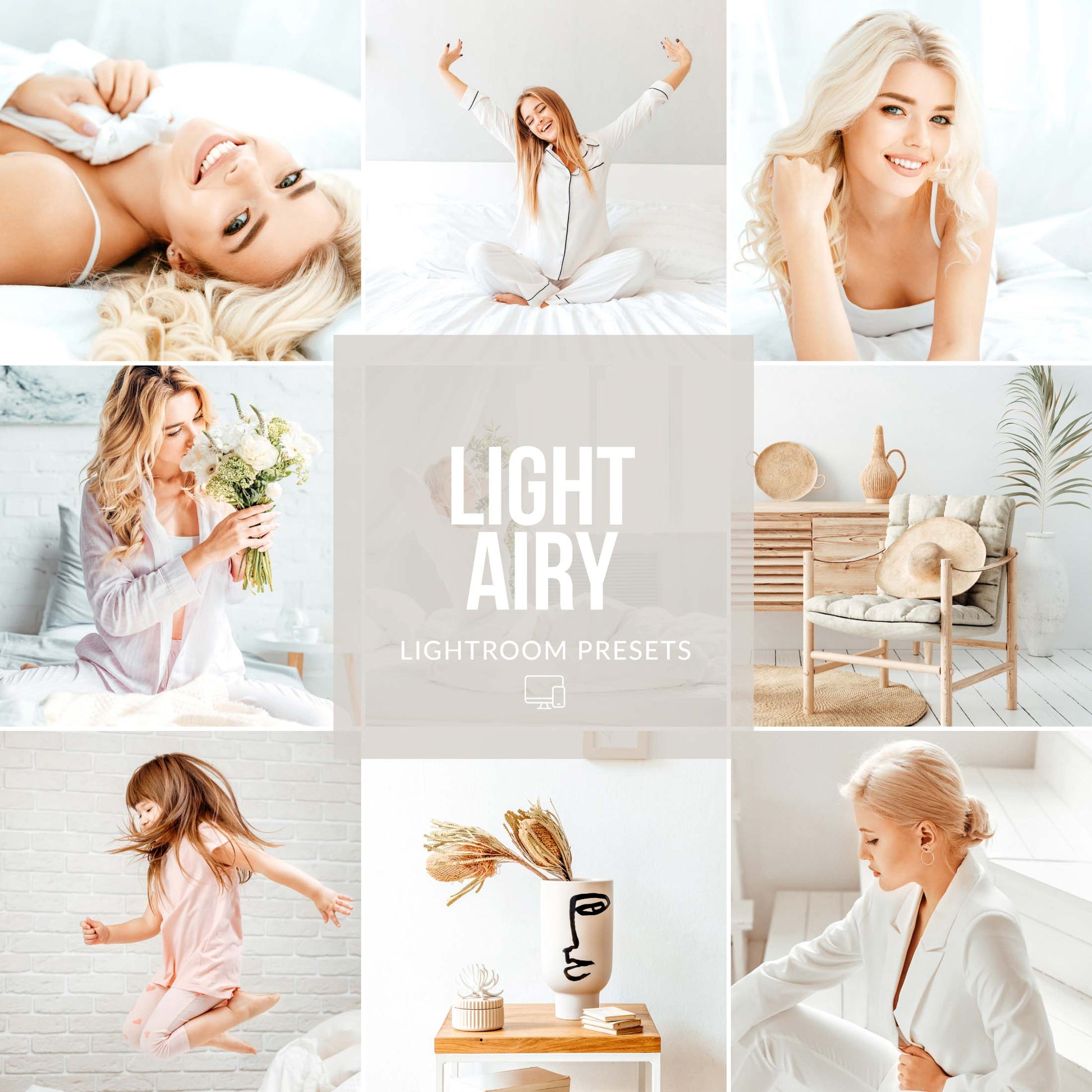 Ai-Optimized LIGHT & AIRY LIGHTROOM PRESETS