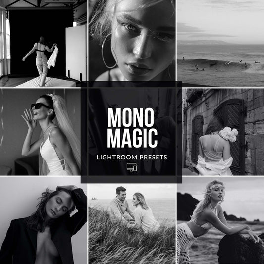 Ai-Optimized MONO MAGIC LIGHTROOM PRESETS