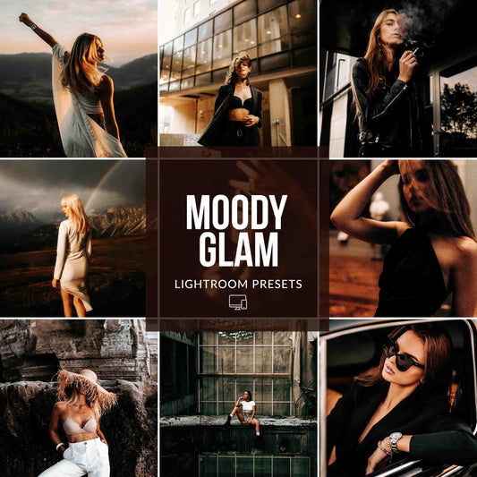 Ai-Optimized MOODY GLAM LIGHTROOM PRESETS